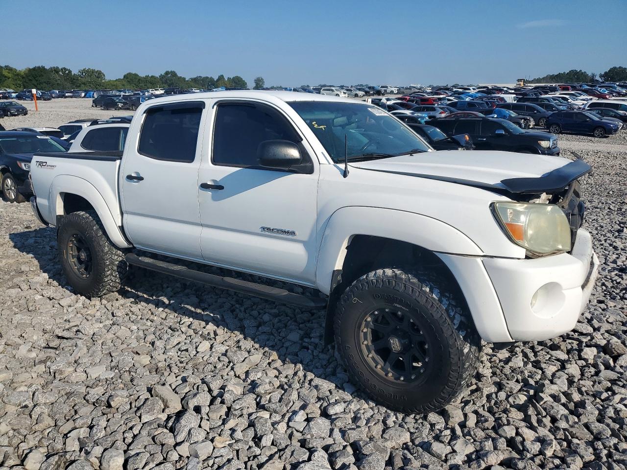 2011 Toyota Tacoma Double Cab Prerunner White vin: 3TMJU4GNXBM116209