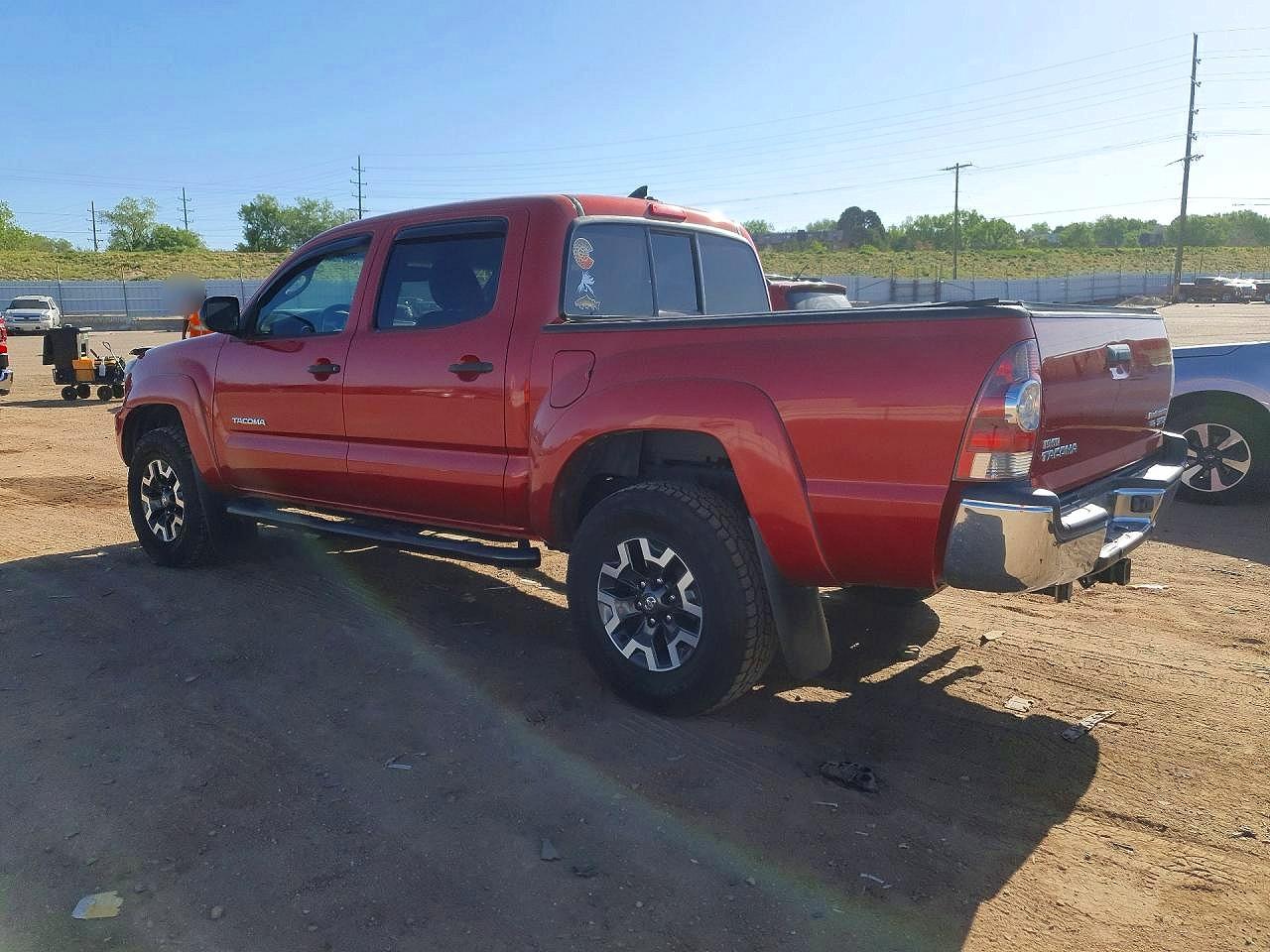 2012 Toyota Tacoma Double Cab Prerunner Orange vin: 3TMJU4GNXCM128443