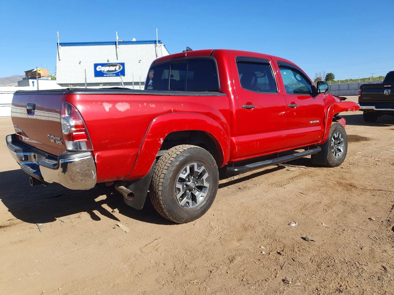 2012 Toyota Tacoma Double Cab Prerunner Orange vin: 3TMJU4GNXCM128443
