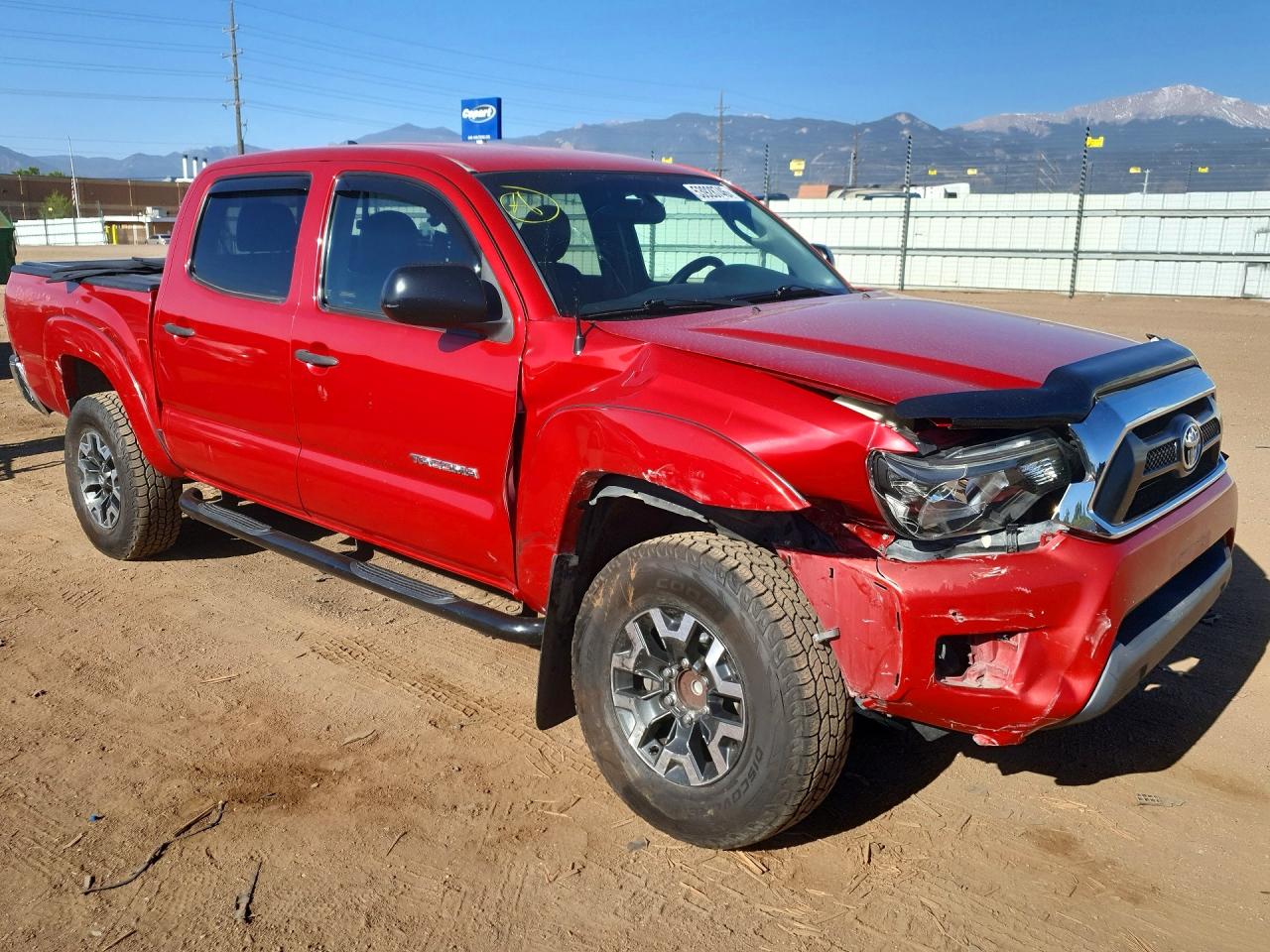 2012 Toyota Tacoma Double Cab Prerunner Orange vin: 3TMJU4GNXCM128443