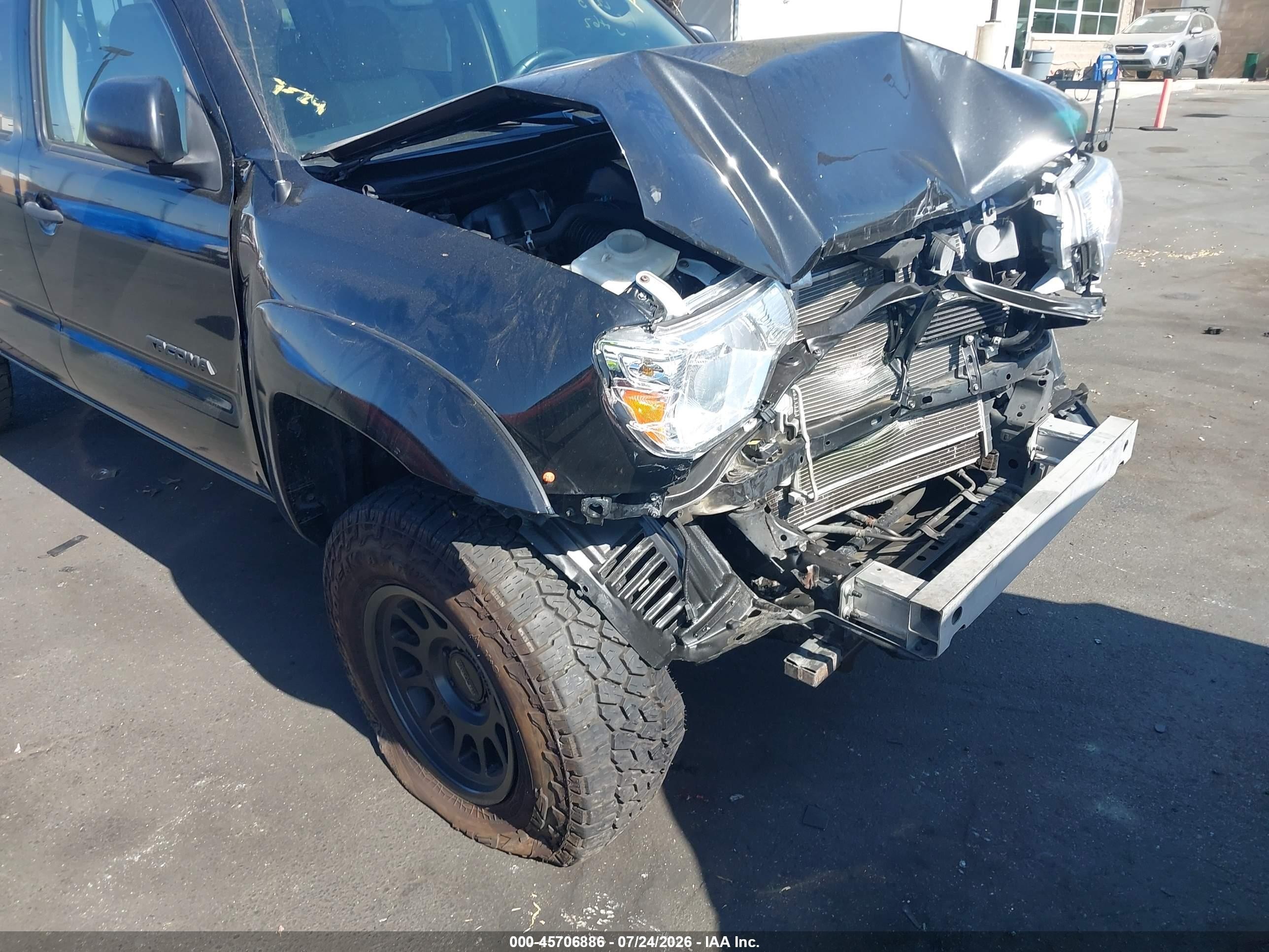 2012 Toyota Tacoma Prerunner V6 Black vin: 3TMJU4GNXCM136655