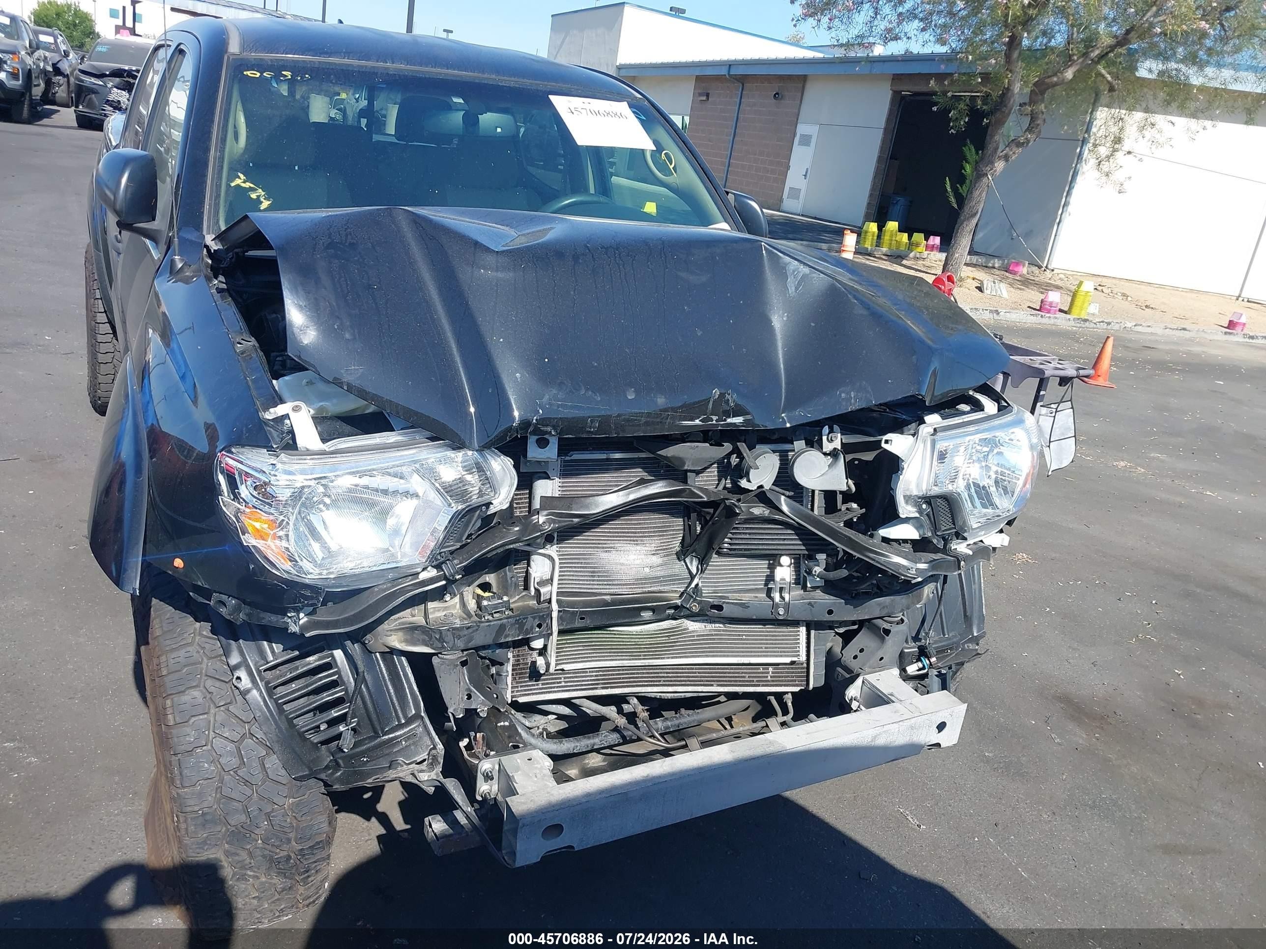2012 Toyota Tacoma Prerunner V6 Black vin: 3TMJU4GNXCM136655