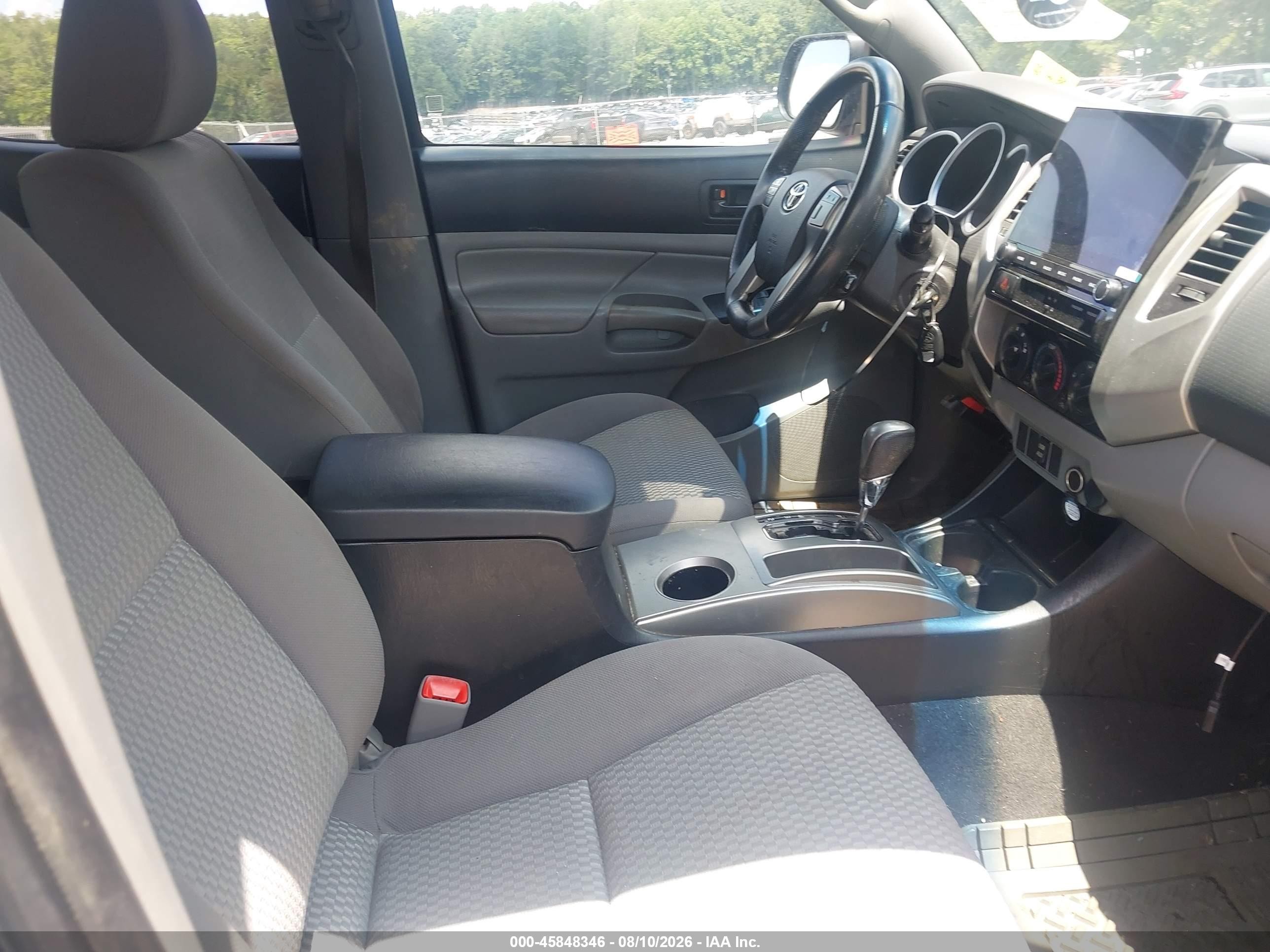 2012 Toyota Tacoma Prerunner V6 Gray vin: 3TMJU4GNXCM137076