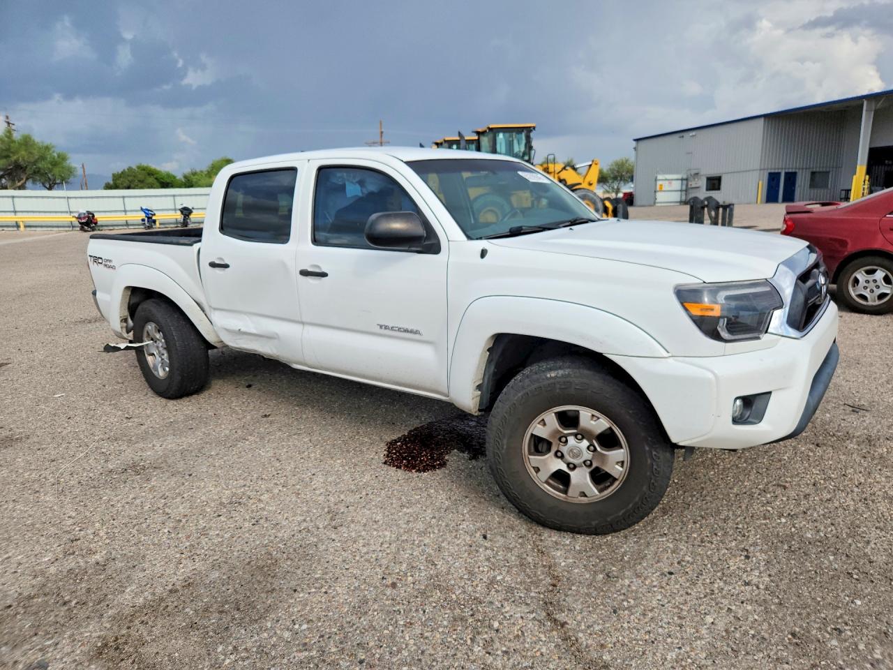 2015 Toyota Tacoma Double Cab Prerunner White vin: 3TMJU4GNXFM186976