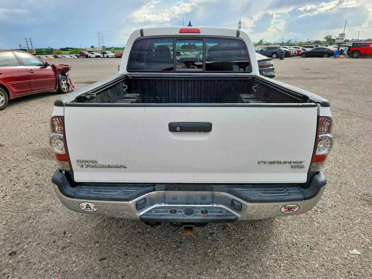 2015 Toyota Tacoma Double Cab Prerunner White vin: 3TMJU4GNXFM186976