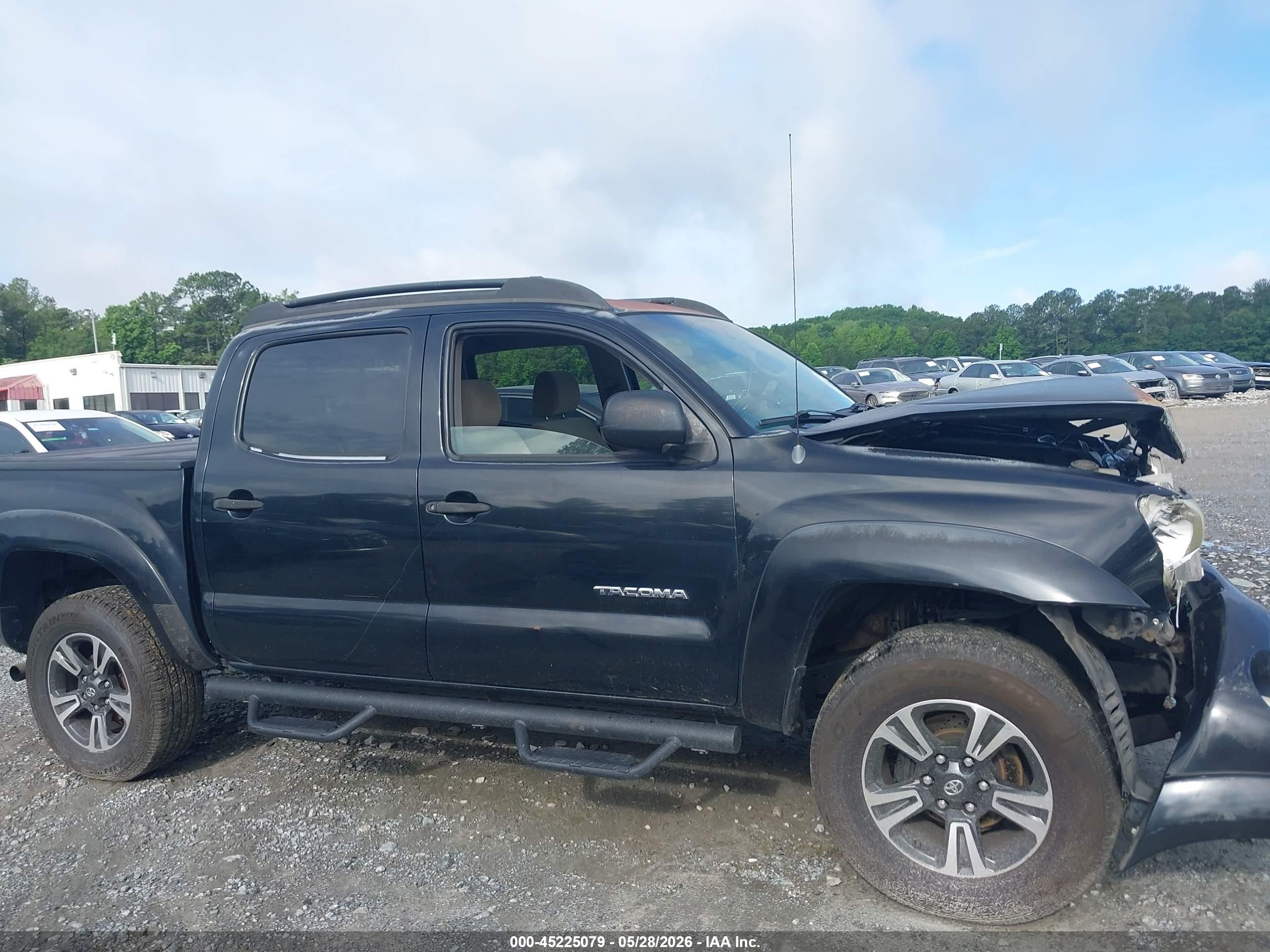 2005 Toyota Tacoma Prerunner V6 Black vin: 3TMJU62N05M002257