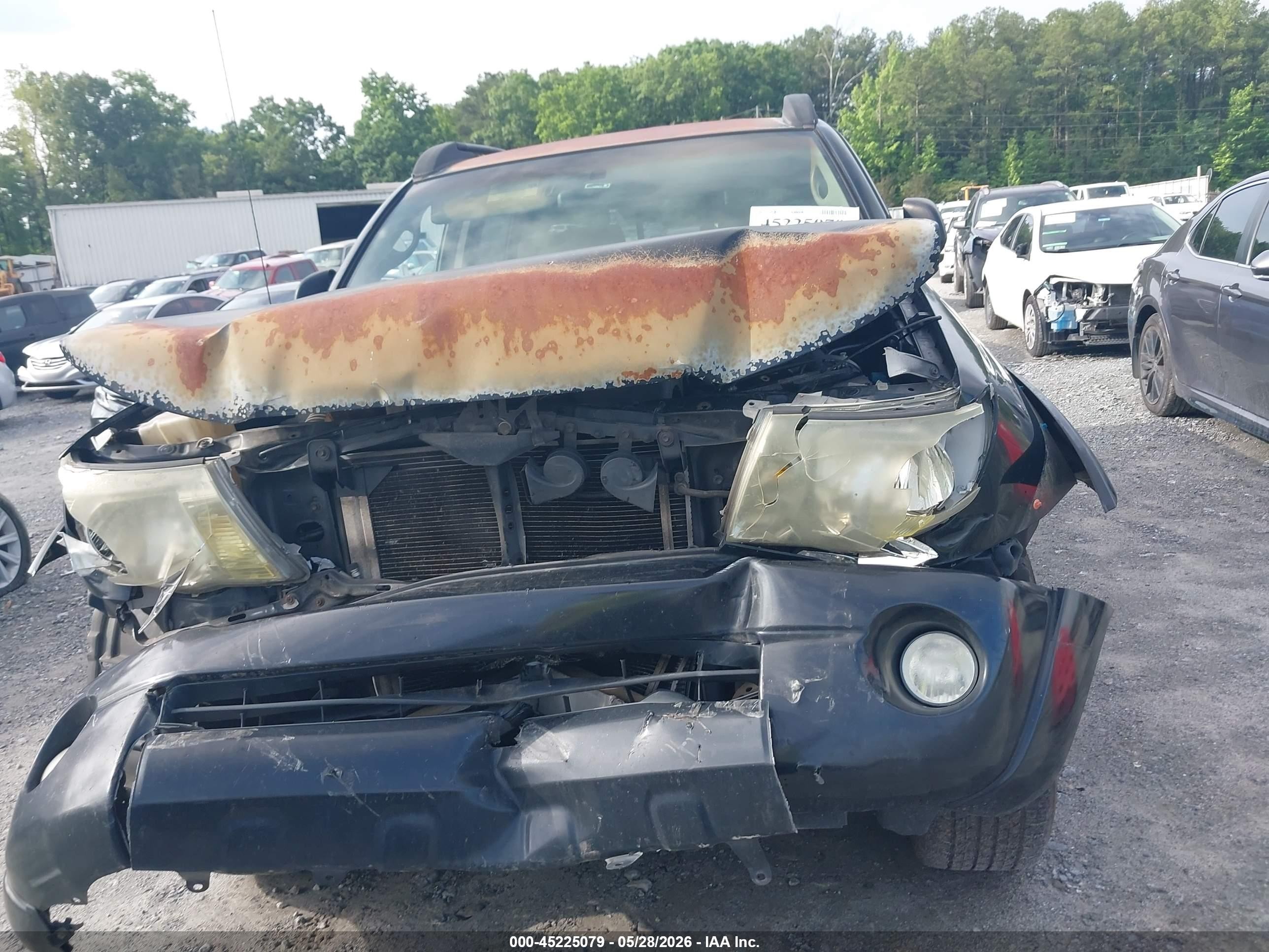 2005 Toyota Tacoma Prerunner V6 Black vin: 3TMJU62N05M002257