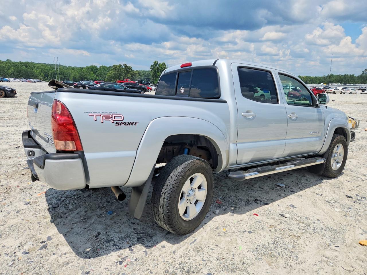 2005 Toyota Tacoma Double Cab Prerunner Gray vin: 3TMJU62N05M003232
