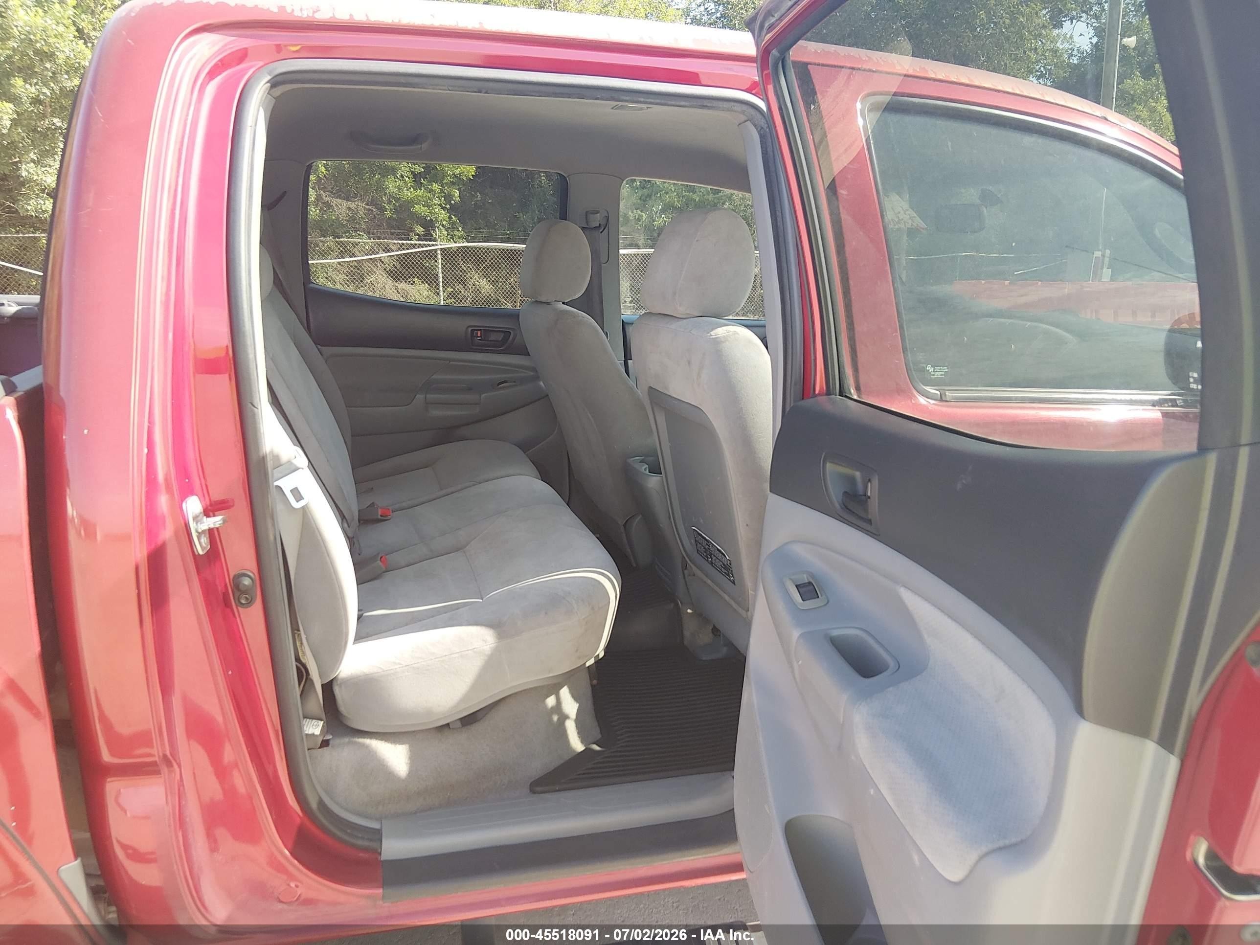 2006 Toyota Tacoma Prerunner V6 Red vin: 3TMJU62N06M017990