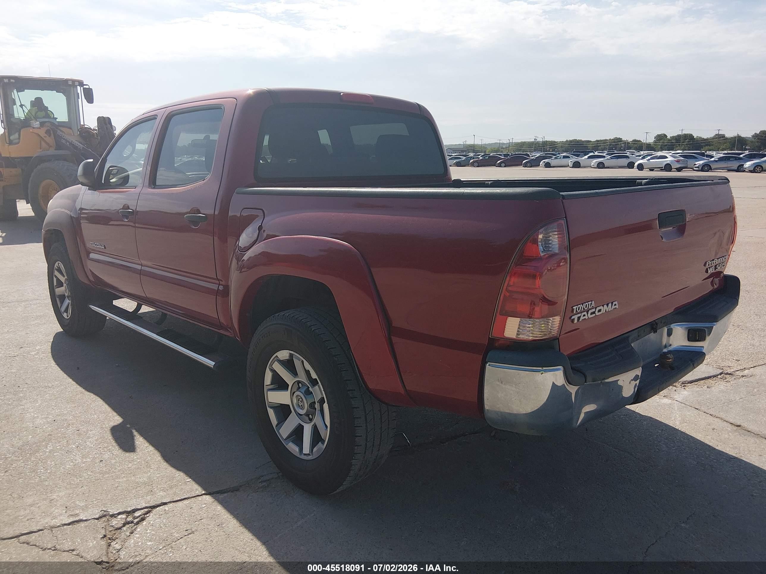 2006 Toyota Tacoma Prerunner V6 Red vin: 3TMJU62N06M017990