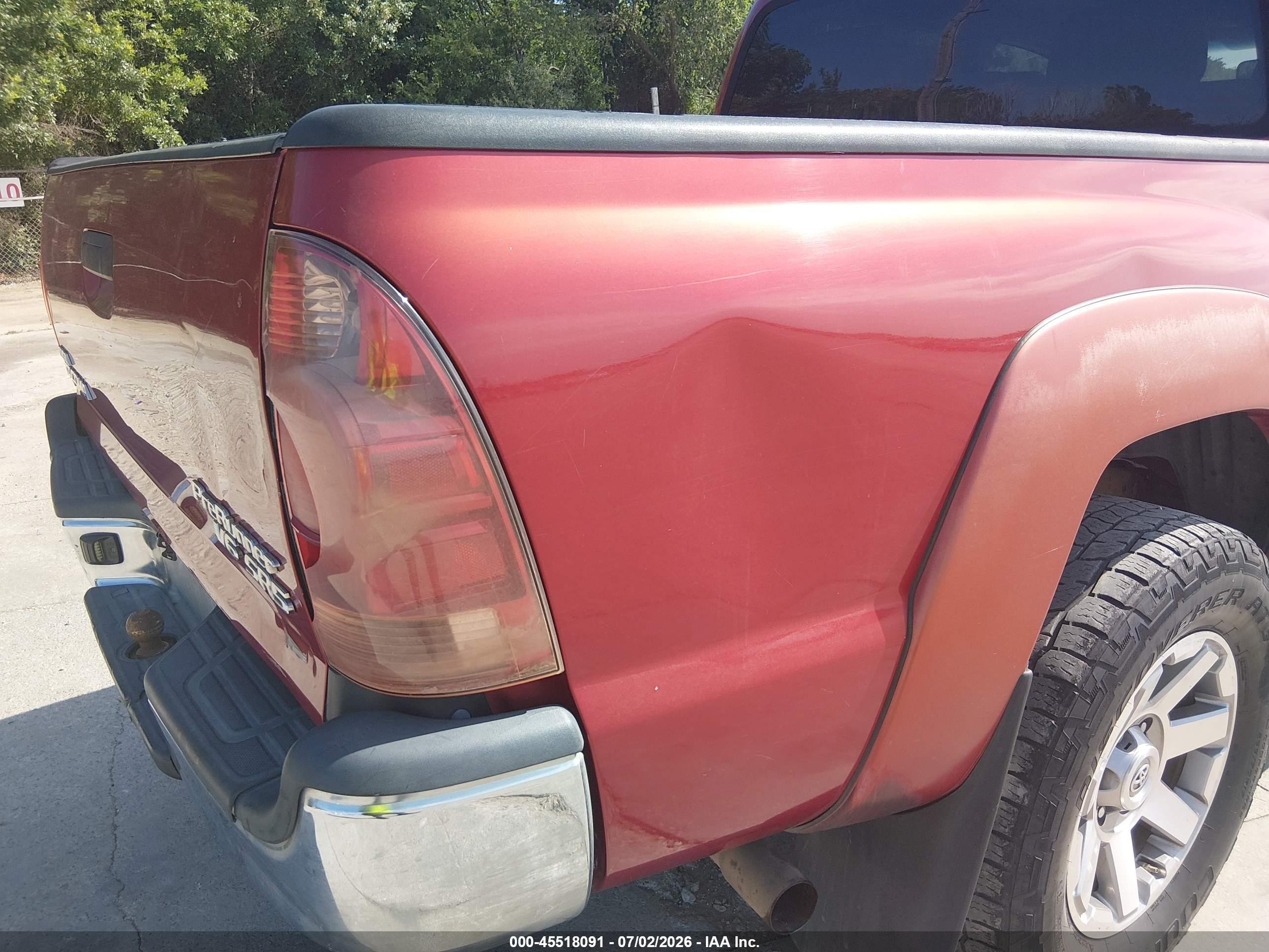 2006 Toyota Tacoma Prerunner V6 Red vin: 3TMJU62N06M017990