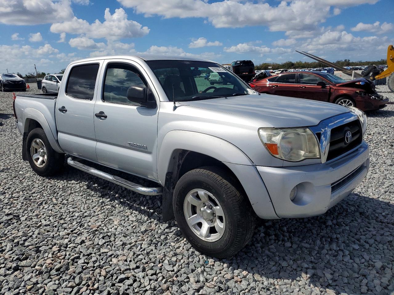 2007 Toyota Tacoma Prerunner V6 Серебряный vin: 3TMJU62N07M042549
