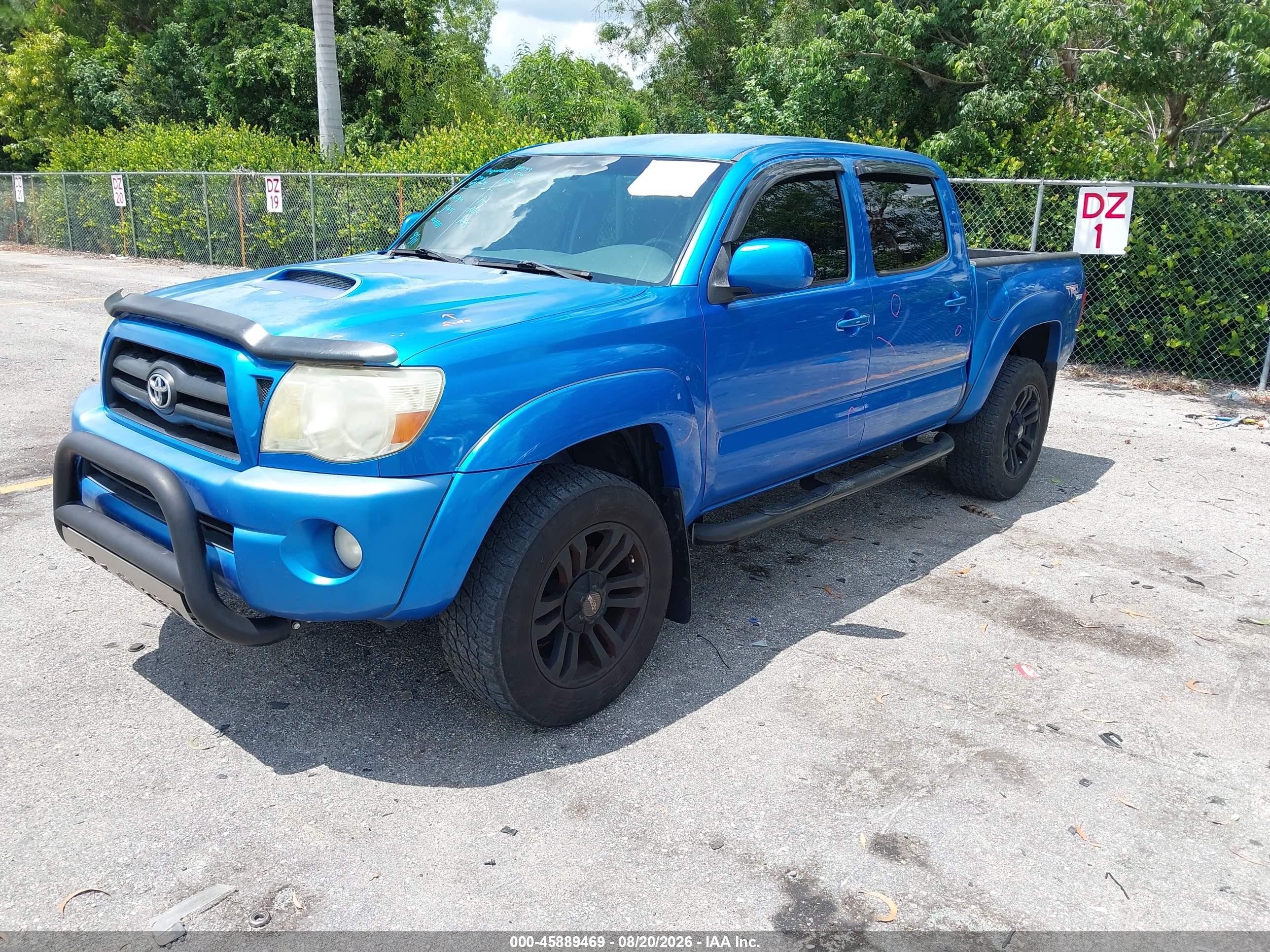 2008 Toyota Tacoma Prerunner V6 Light Blue vin: 3TMJU62N08M050877