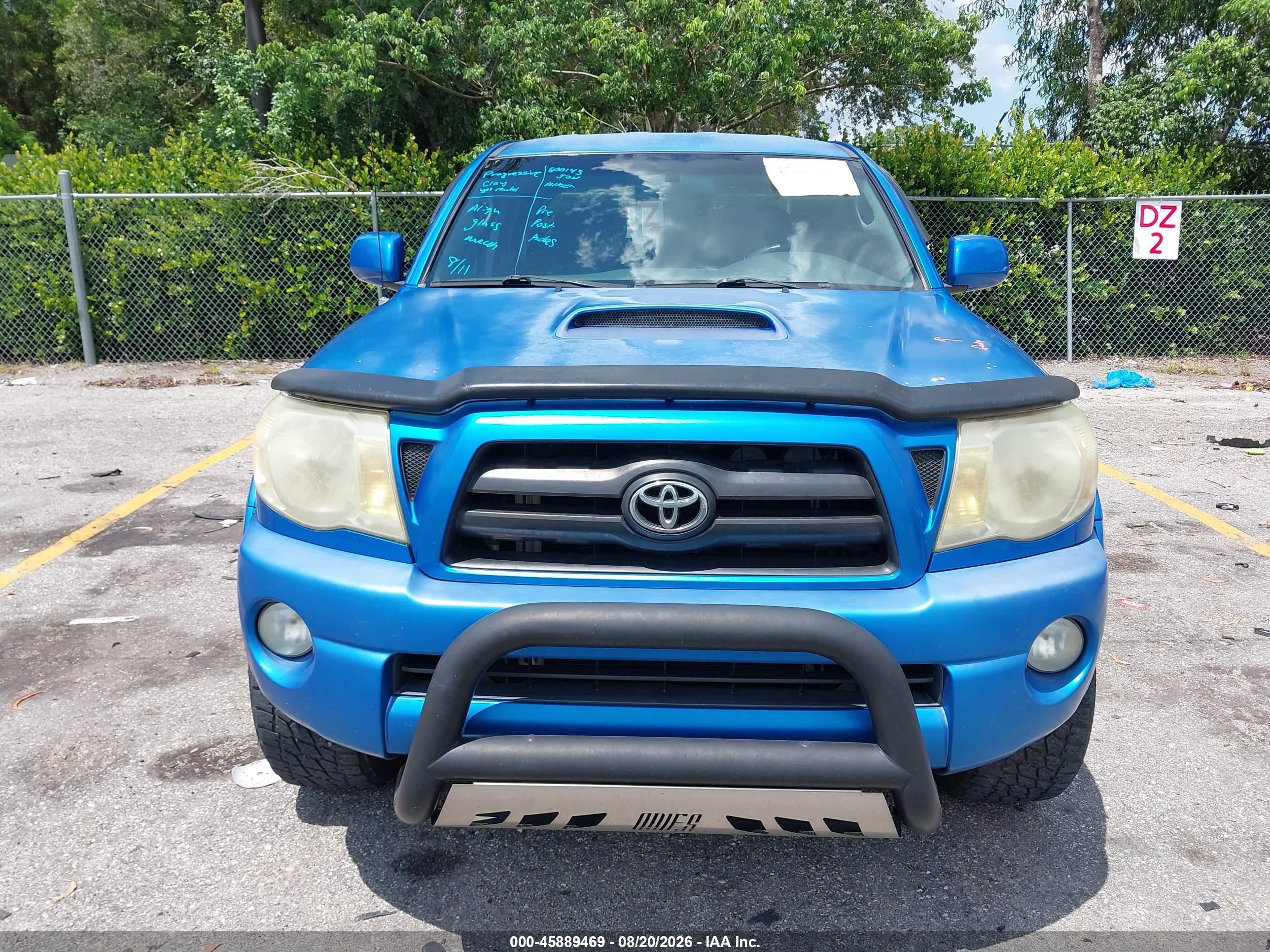 2008 Toyota Tacoma Prerunner V6 Light Blue vin: 3TMJU62N08M050877