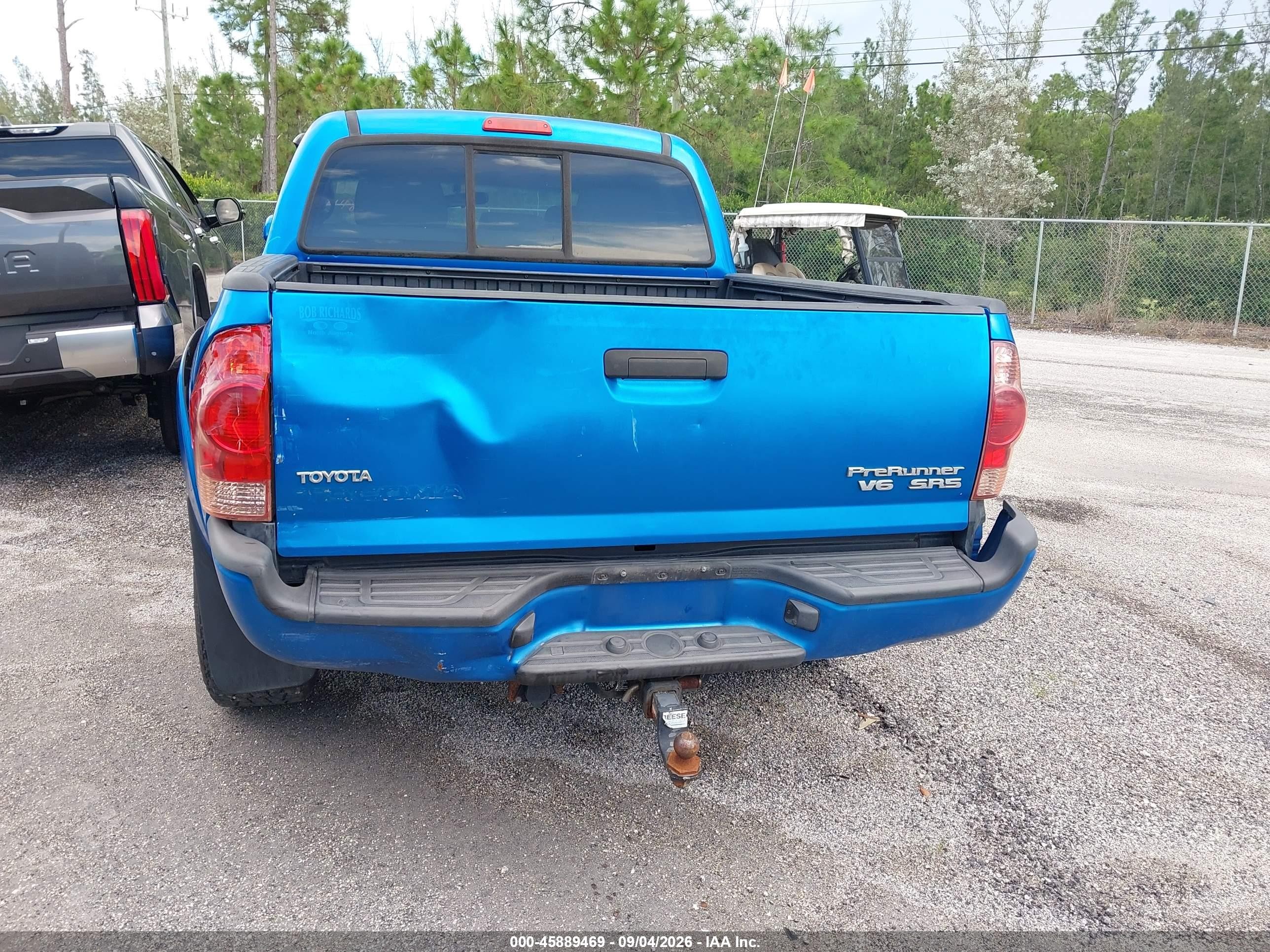 2008 Toyota Tacoma Prerunner V6 Light Blue vin: 3TMJU62N08M050877