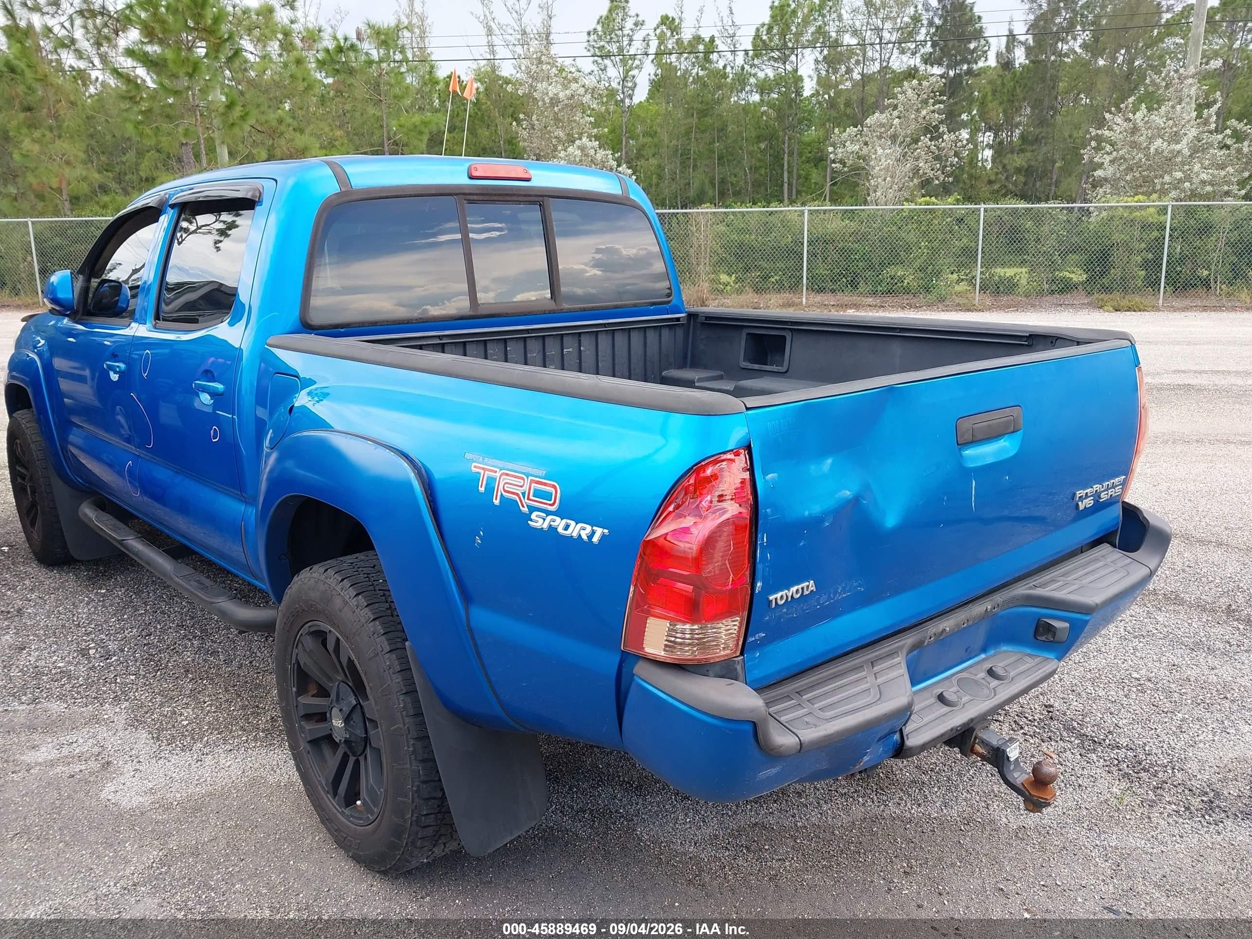 2008 Toyota Tacoma Prerunner V6 Light Blue vin: 3TMJU62N08M050877