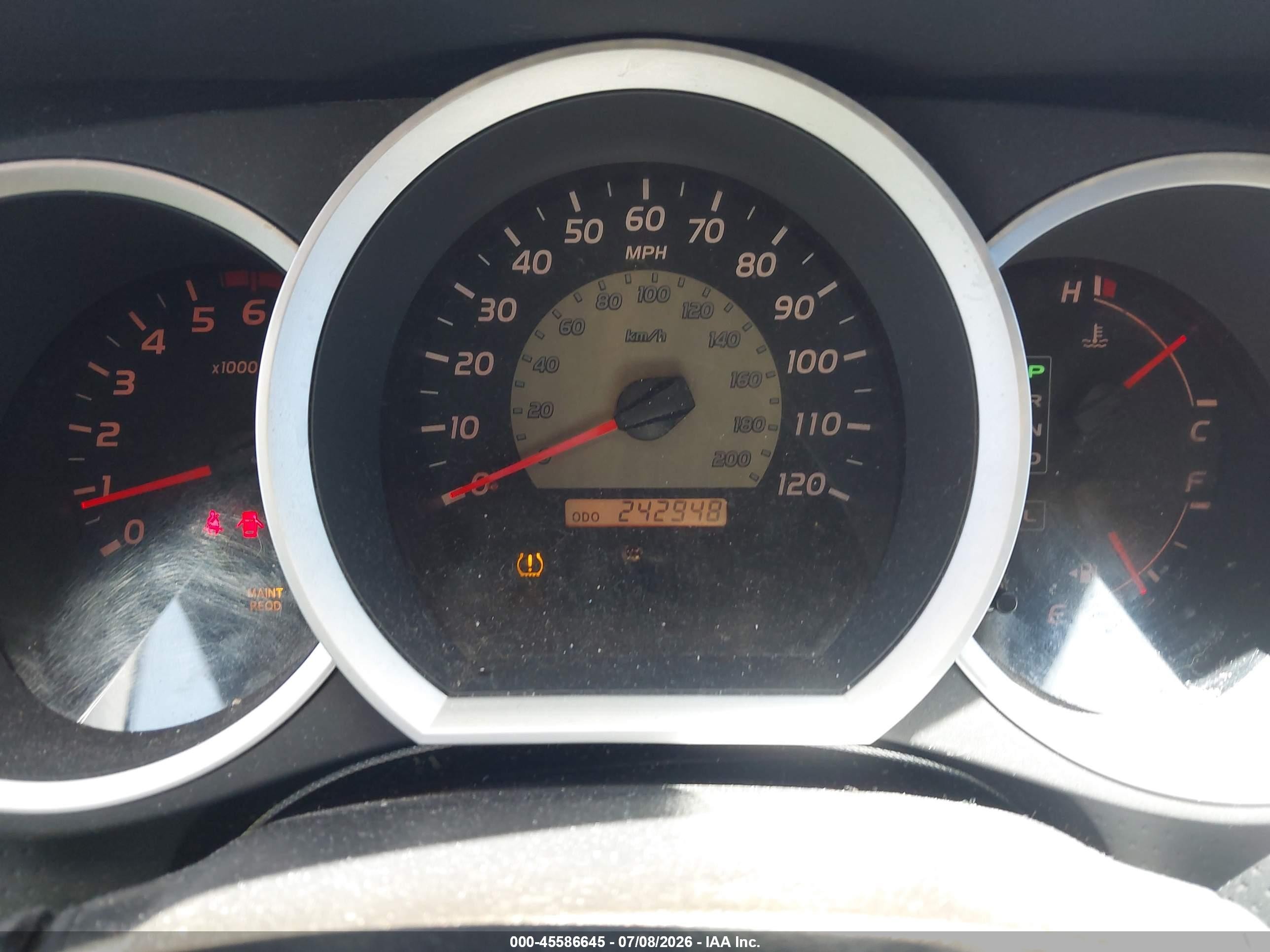 2009 Toyota Tacoma Prerunner V6 Gray vin: 3TMJU62N09M075151