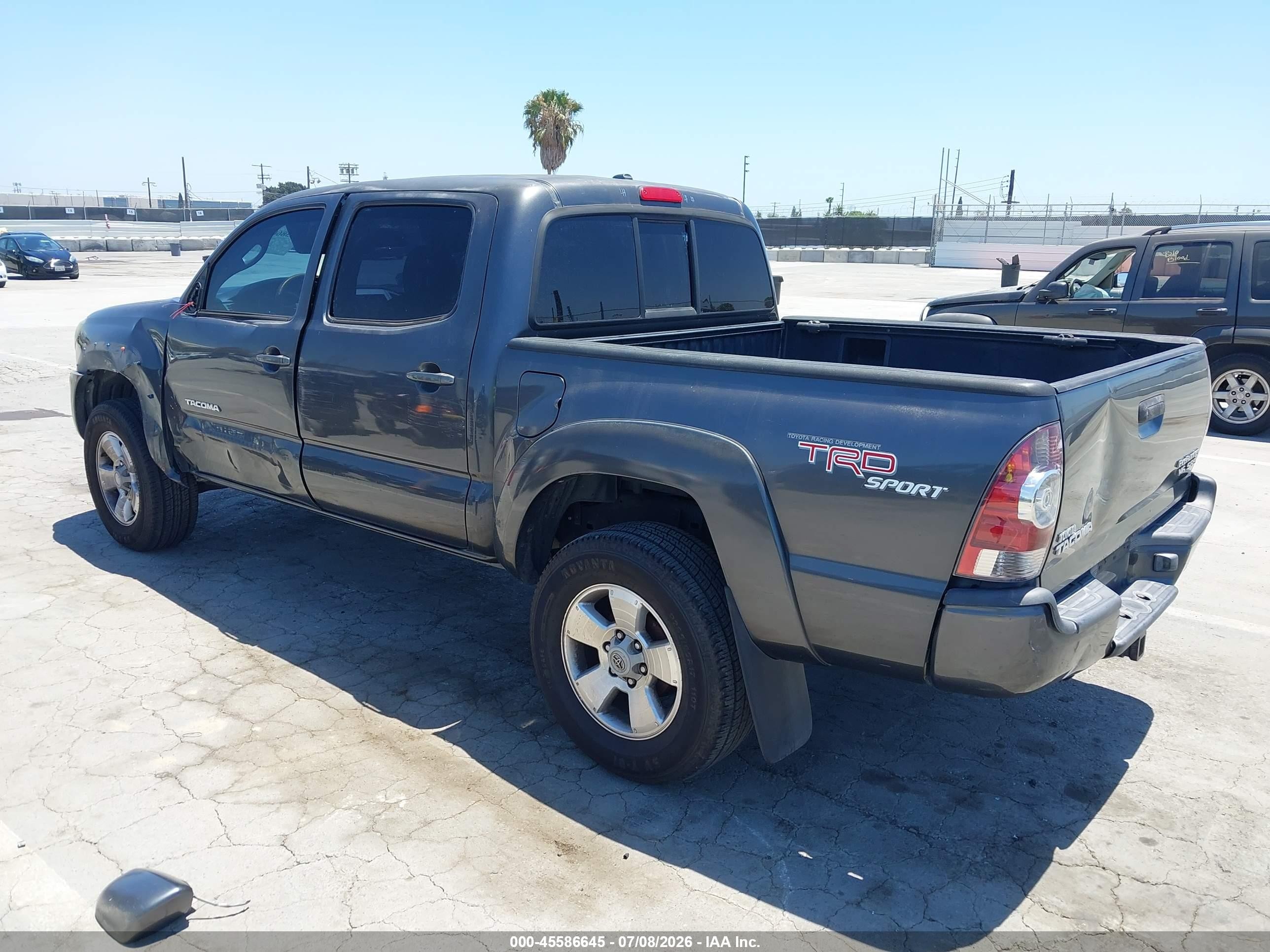 2009 Toyota Tacoma Prerunner V6 Gray vin: 3TMJU62N09M075151