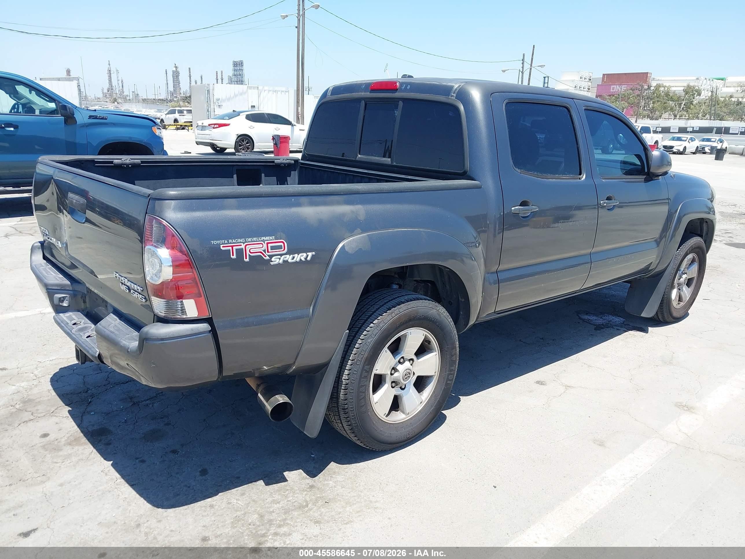 2009 Toyota Tacoma Prerunner V6 Gray vin: 3TMJU62N09M075151