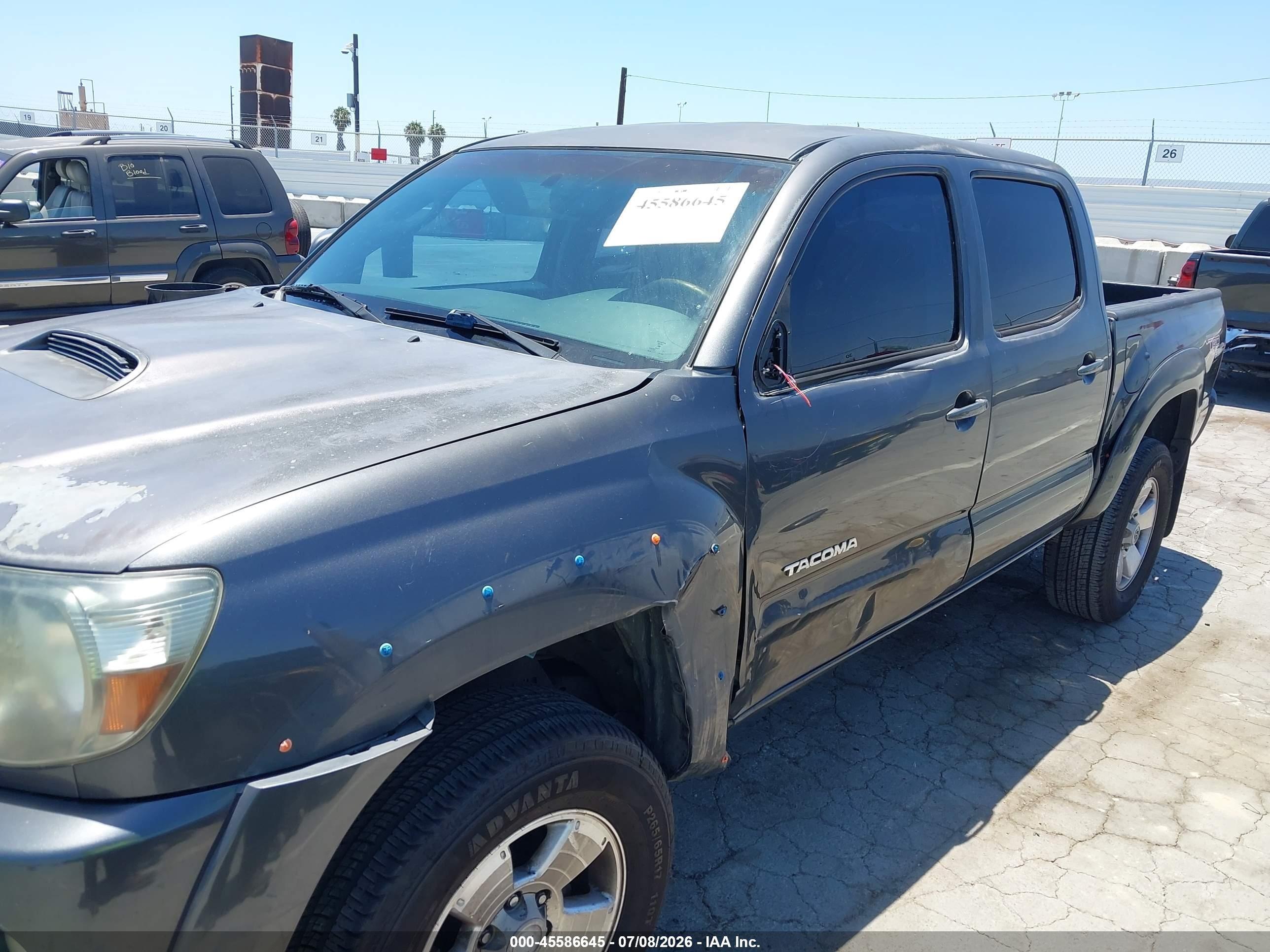 2009 Toyota Tacoma Prerunner V6 Gray vin: 3TMJU62N09M075151