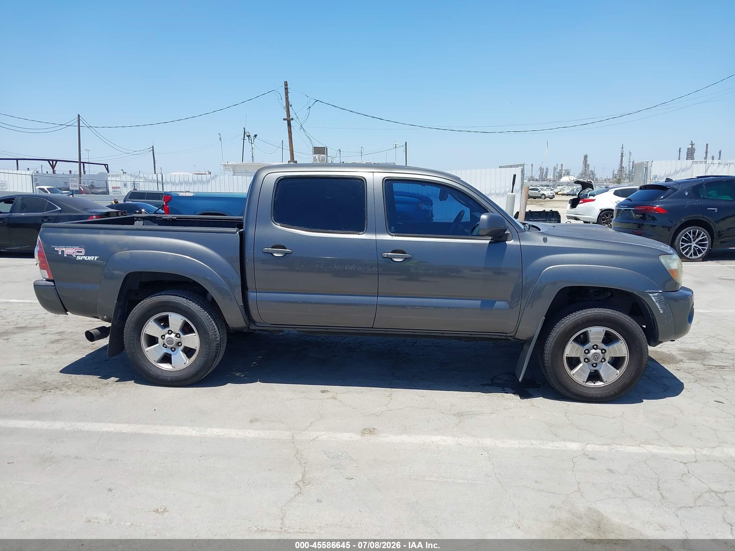 2009 Toyota Tacoma Prerunner V6 Gray vin: 3TMJU62N09M075151