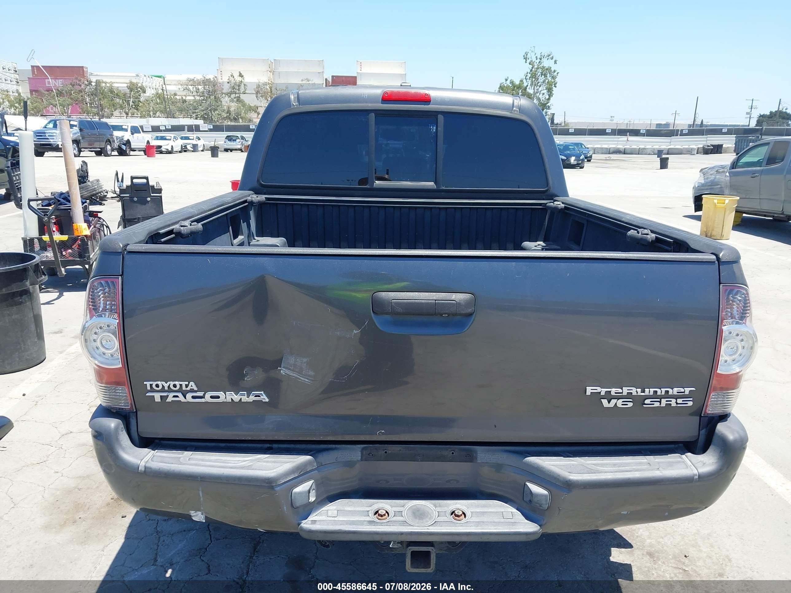 2009 Toyota Tacoma Prerunner V6 Gray vin: 3TMJU62N09M075151