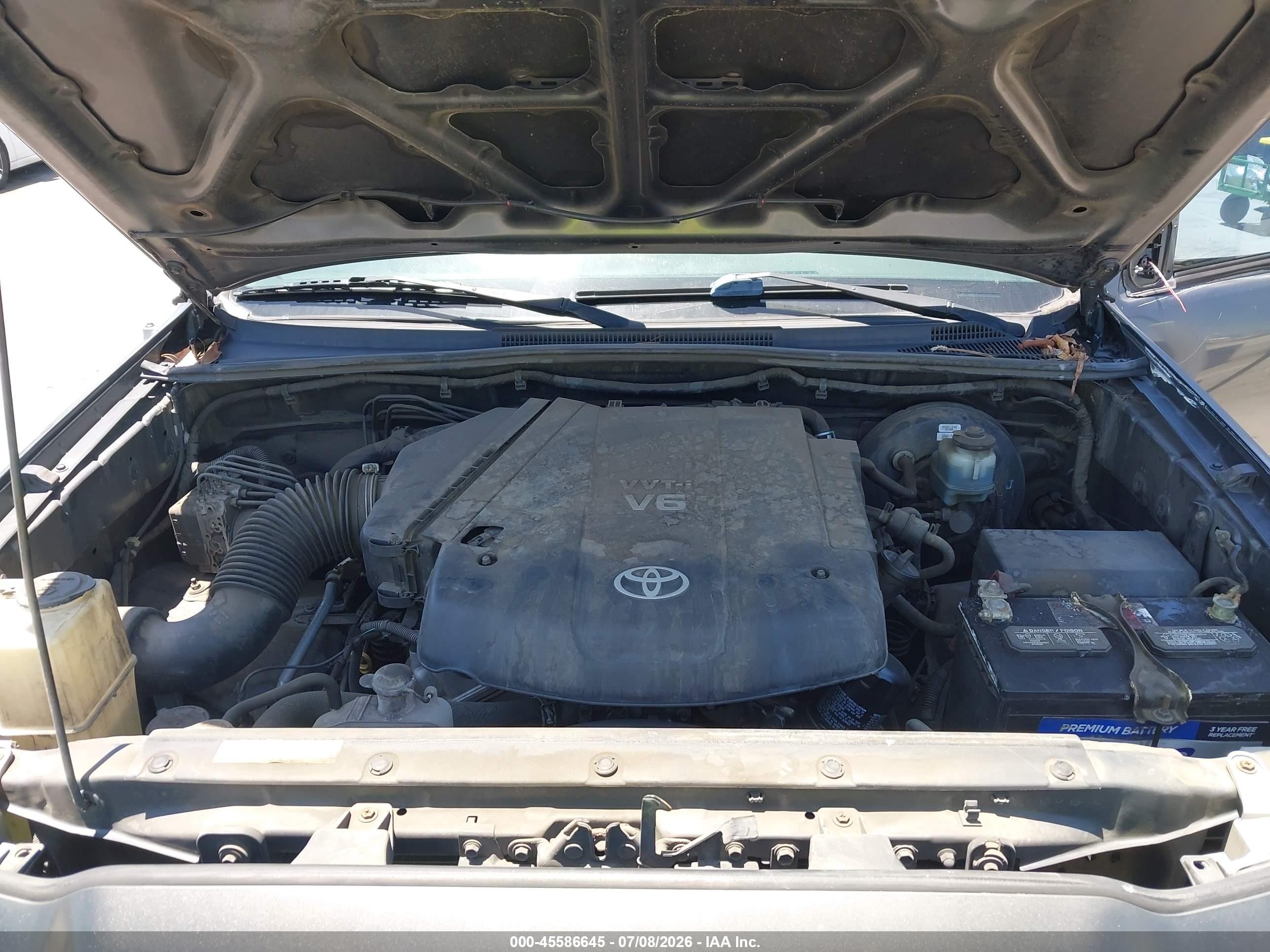 2009 Toyota Tacoma Prerunner V6 Gray vin: 3TMJU62N09M075151