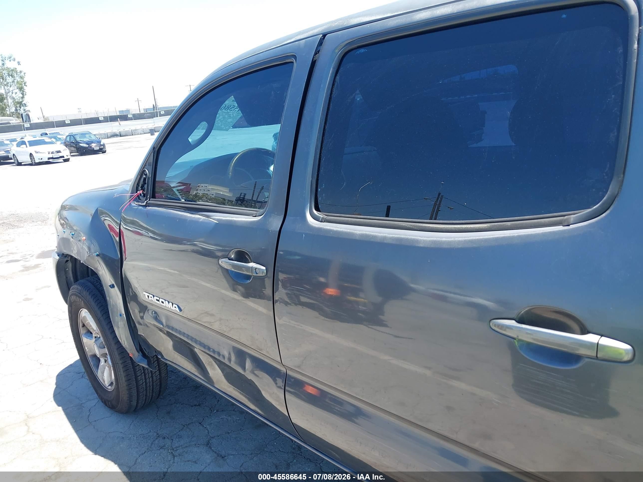 2009 Toyota Tacoma Prerunner V6 Gray vin: 3TMJU62N09M075151