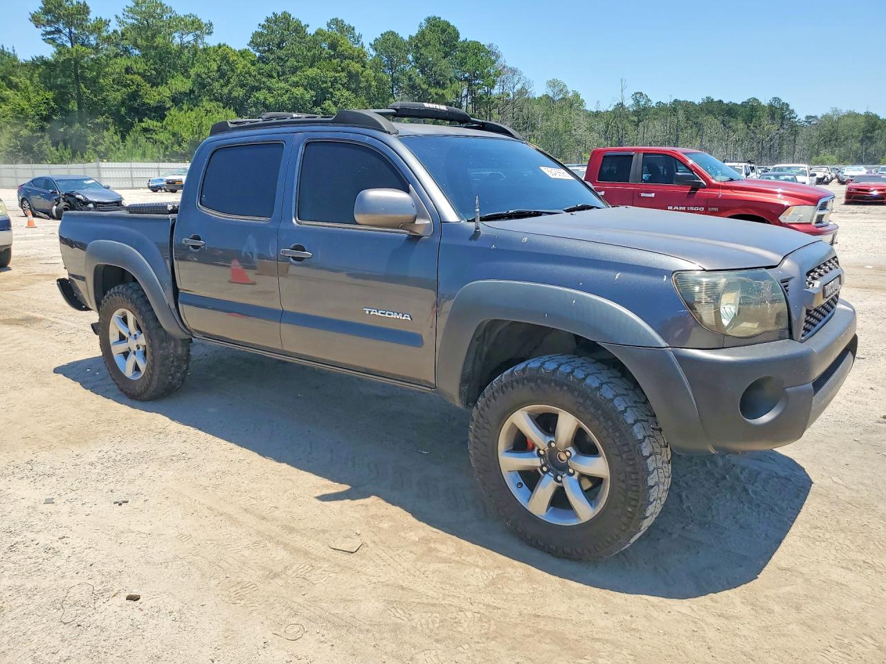 2009 Toyota Tacoma Double Cab Prerunner Gray vin: 3TMJU62N09M081340