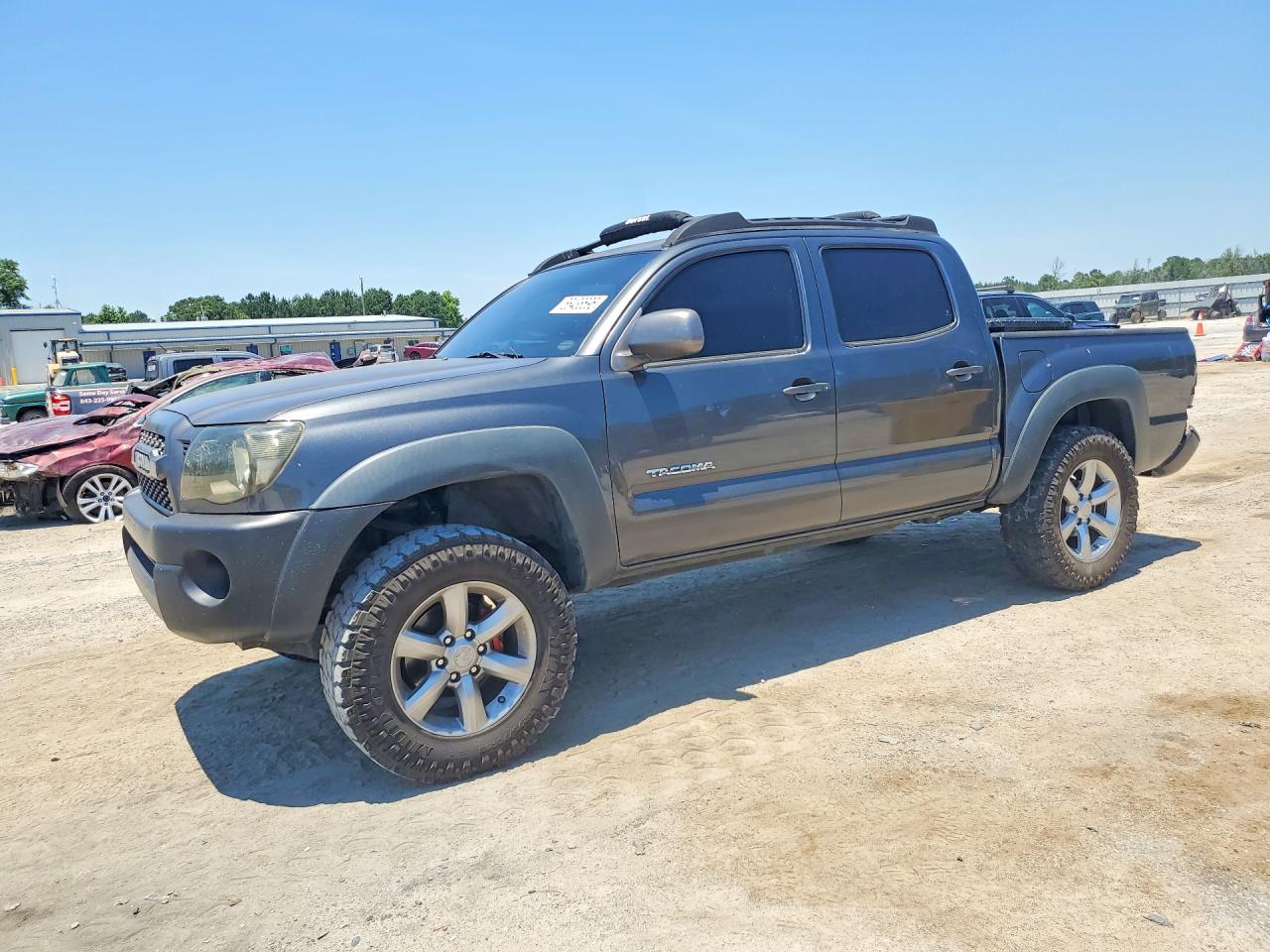 2009 Toyota Tacoma Double Cab Prerunner Gray vin: 3TMJU62N09M081340