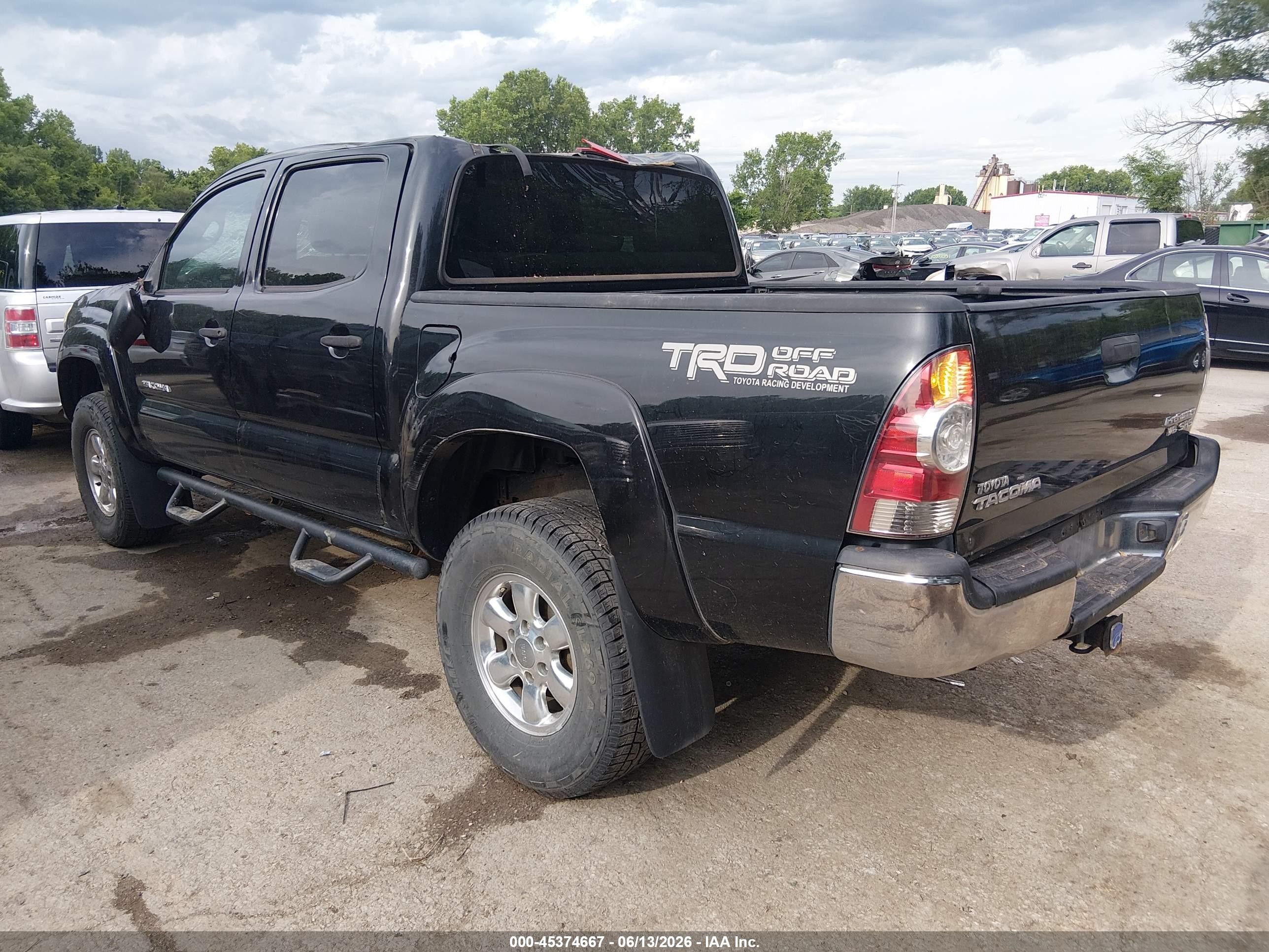2009 Toyota Tacoma Prerunner V6 Black vin: 3TMJU62N09M081371