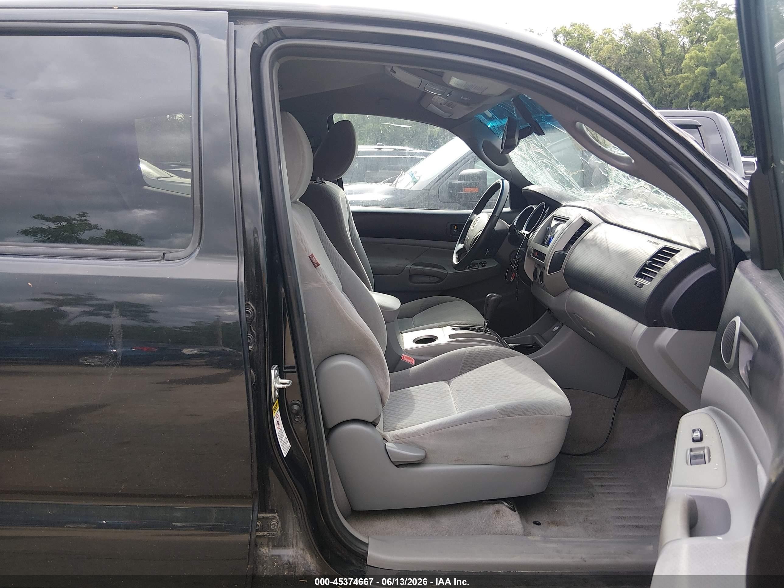 2009 Toyota Tacoma Prerunner V6 Black vin: 3TMJU62N09M081371