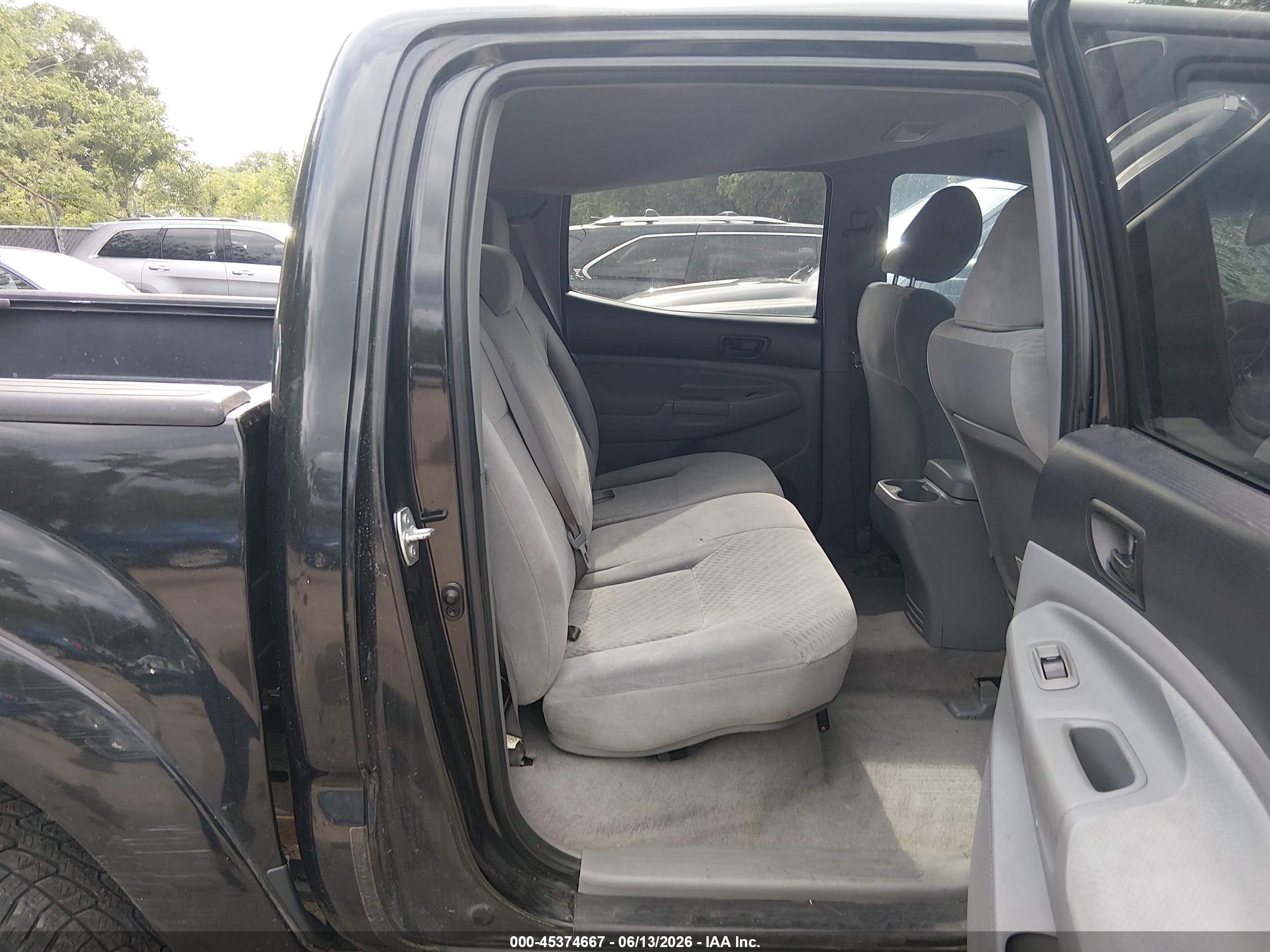 2009 Toyota Tacoma Prerunner V6 Black vin: 3TMJU62N09M081371