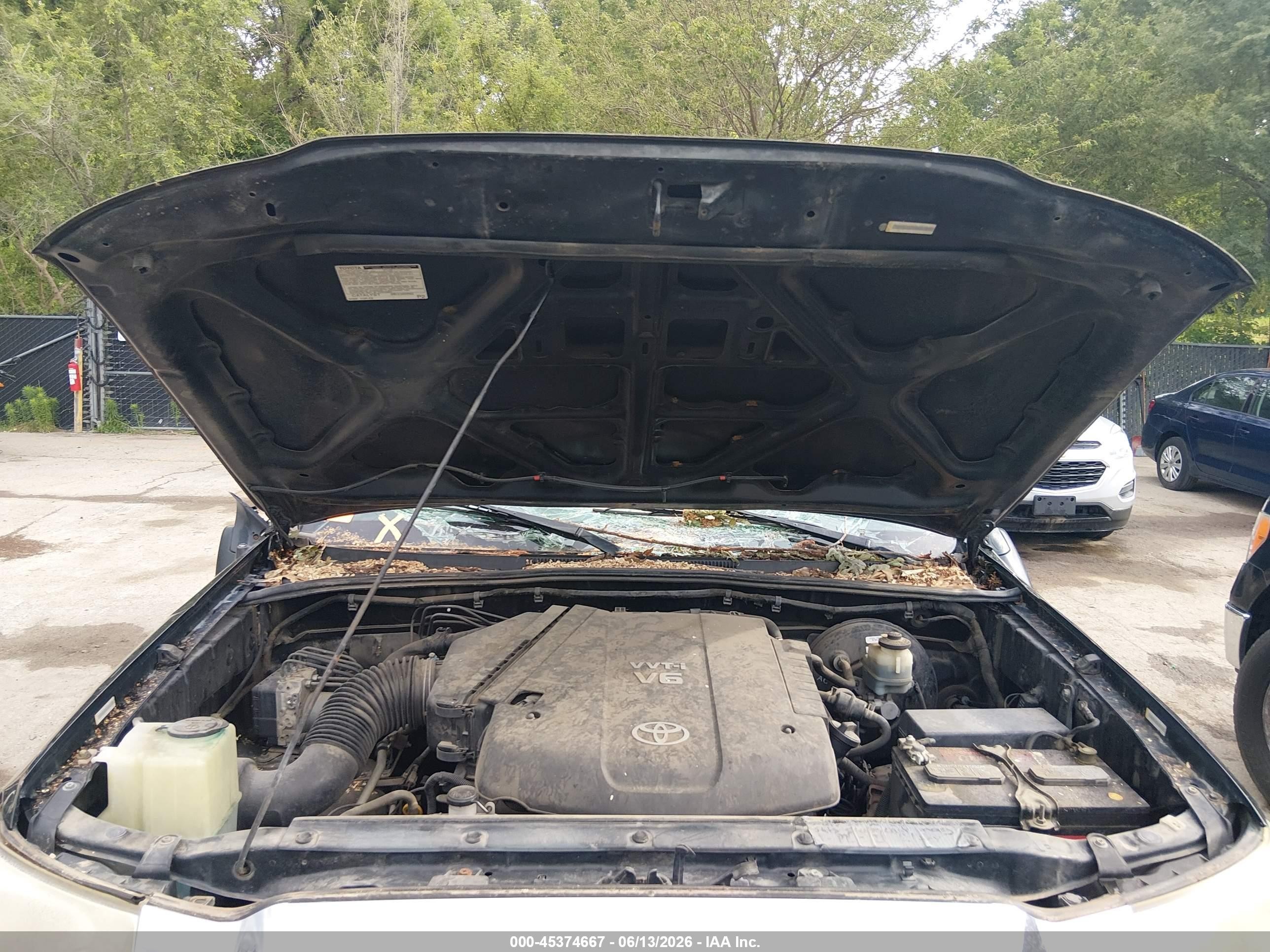2009 Toyota Tacoma Prerunner V6 Black vin: 3TMJU62N09M081371