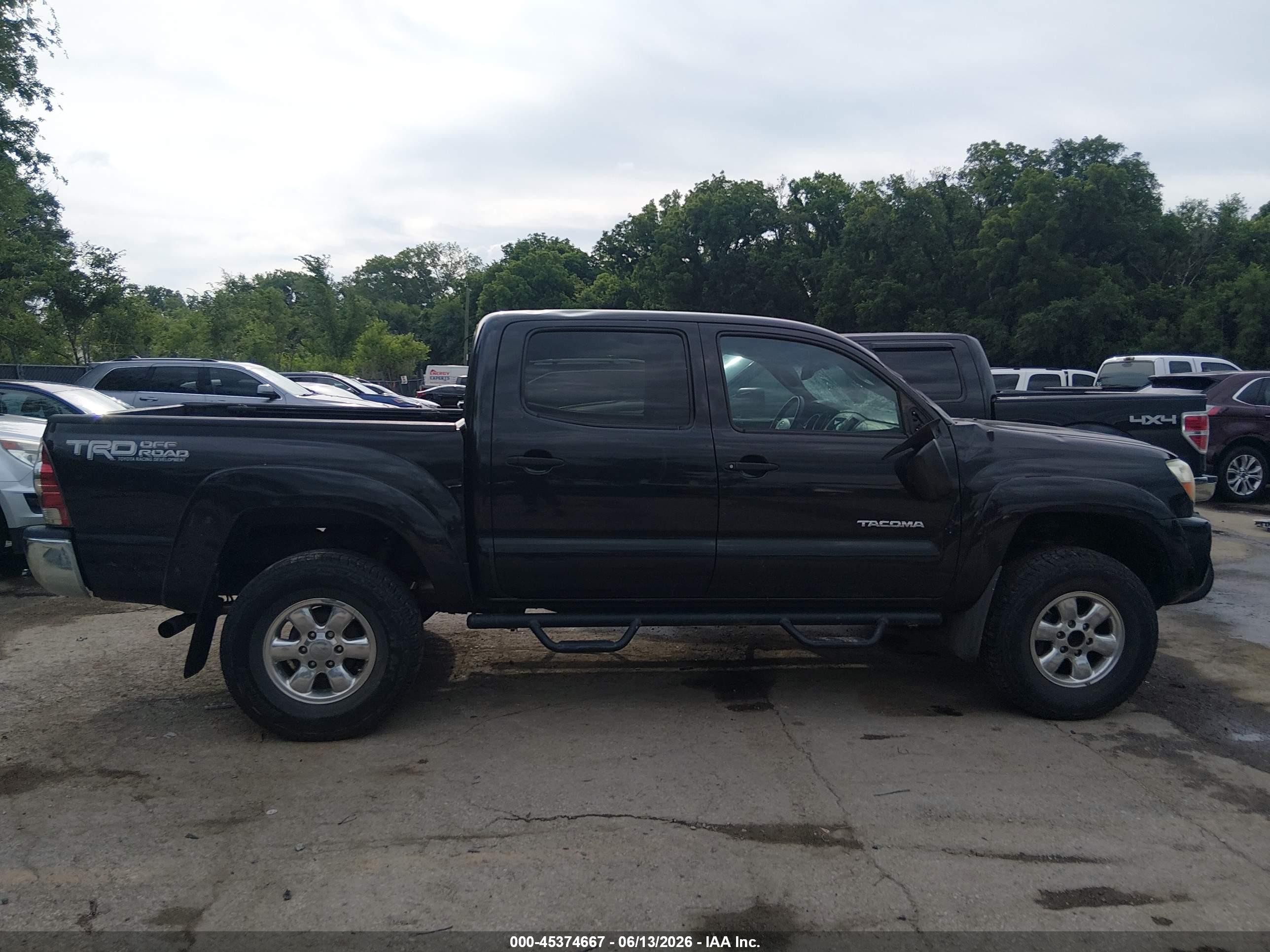 2009 Toyota Tacoma Prerunner V6 Black vin: 3TMJU62N09M081371