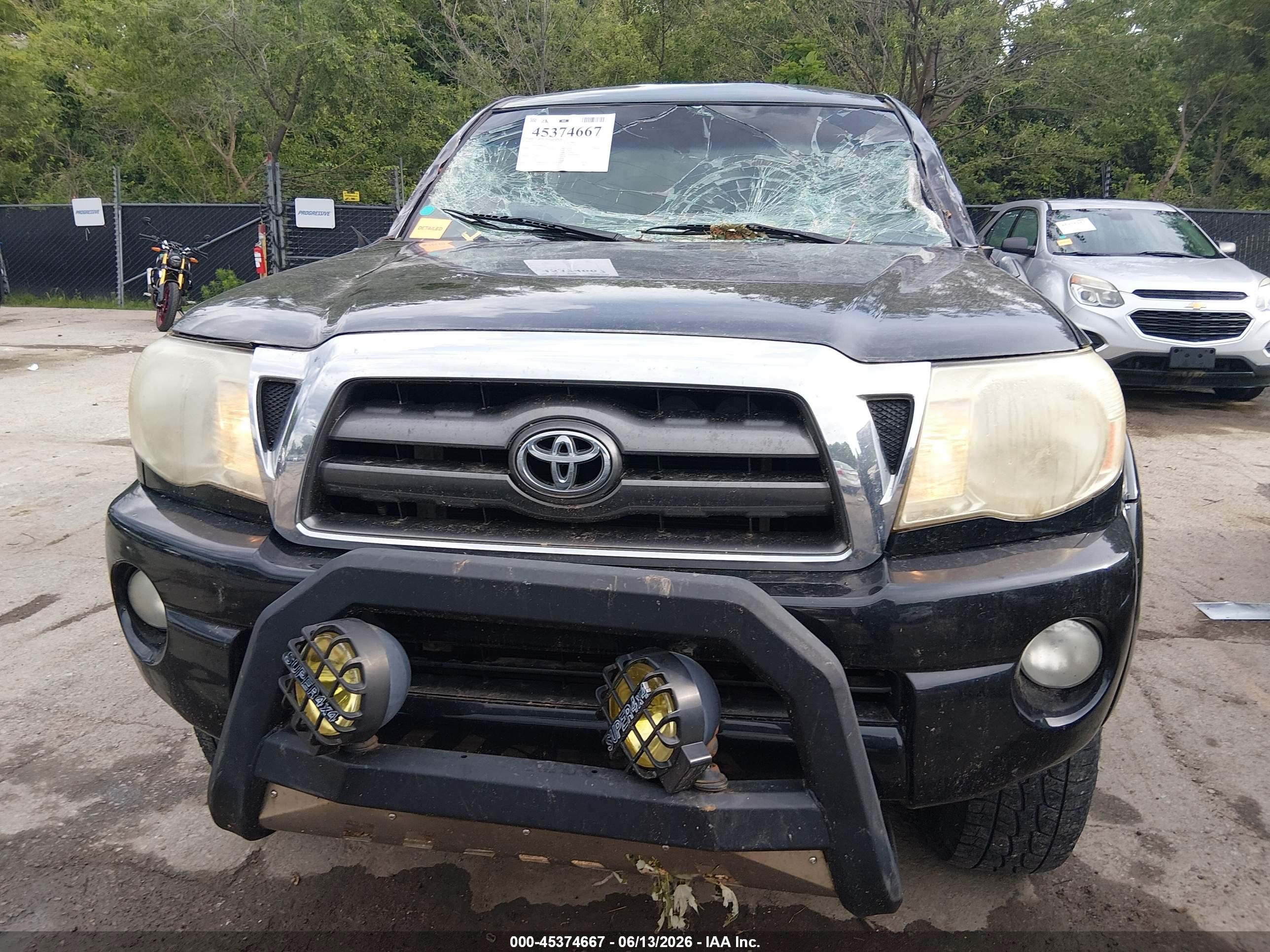2009 Toyota Tacoma Prerunner V6 Black vin: 3TMJU62N09M081371