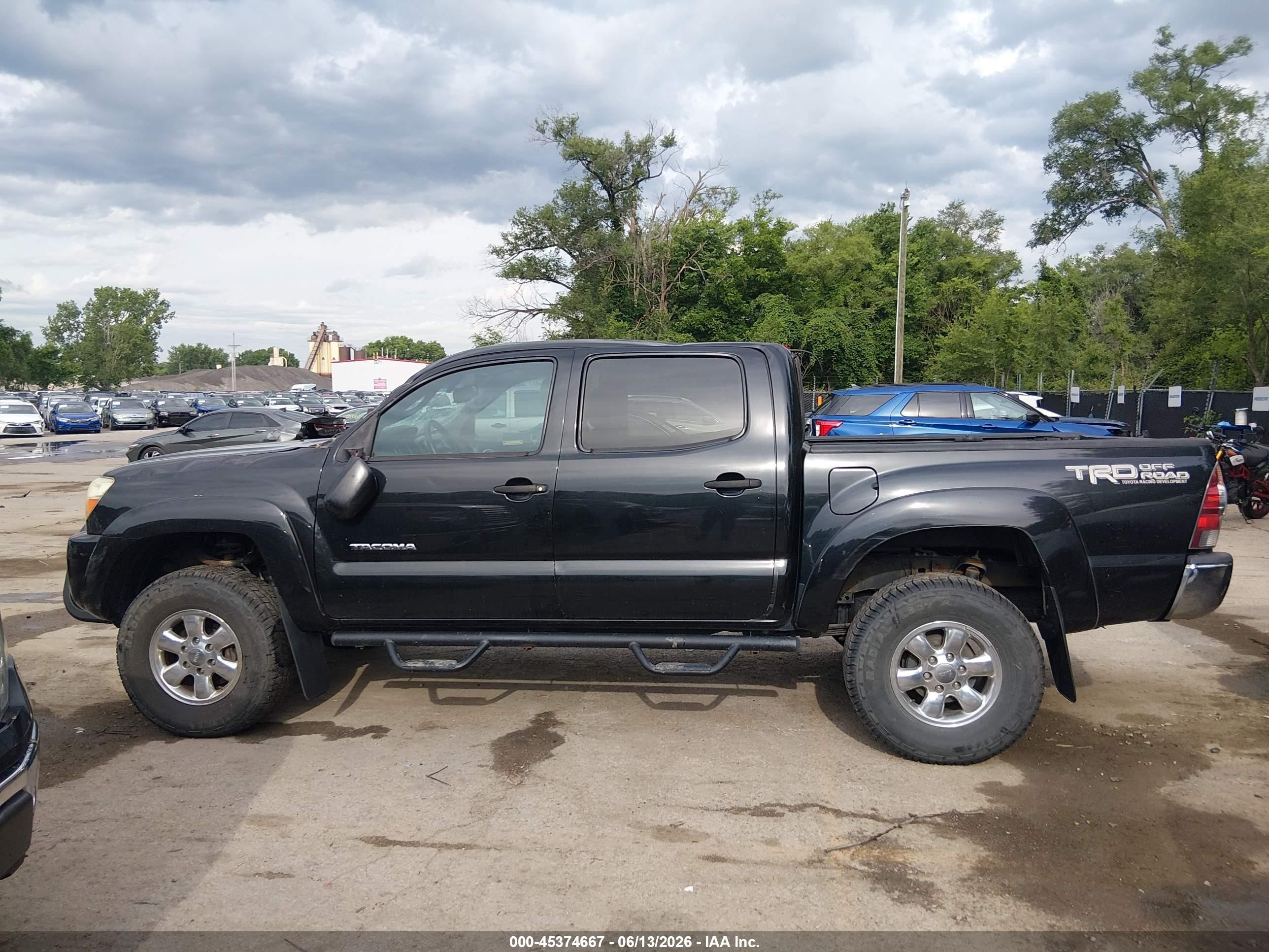 2009 Toyota Tacoma Prerunner V6 Black vin: 3TMJU62N09M081371