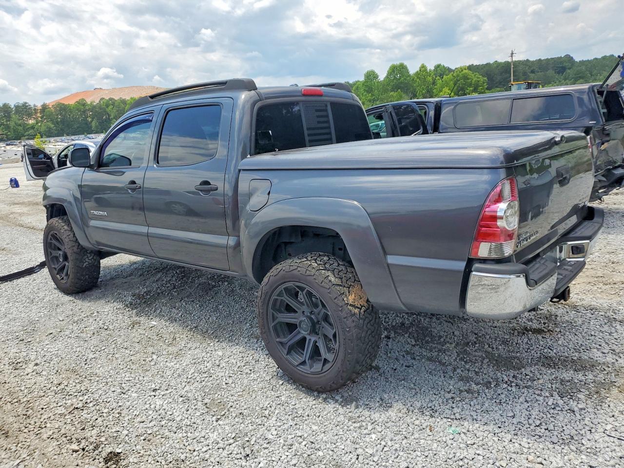 2009 Toyota Tacoma Double Cab Prerunner Gray vin: 3TMJU62N09M084447