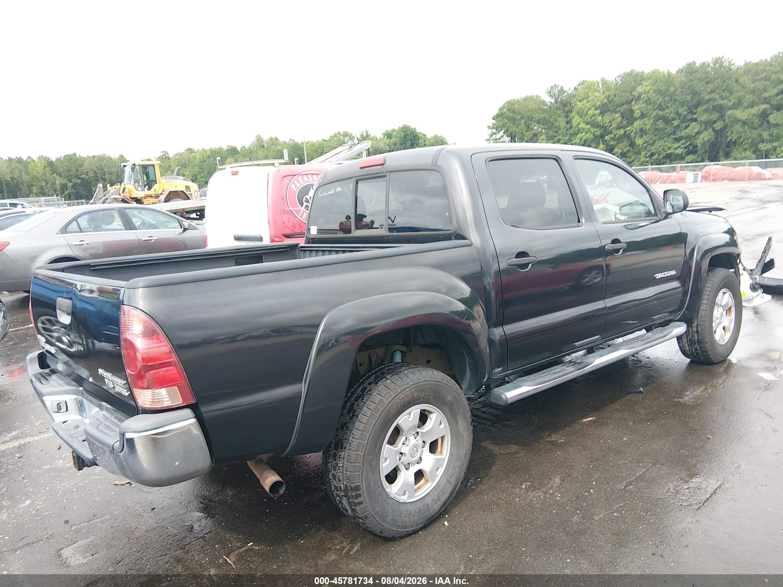 2005 Toyota Tacoma Prerunner V6 Black vin: 3TMJU62N15M006317