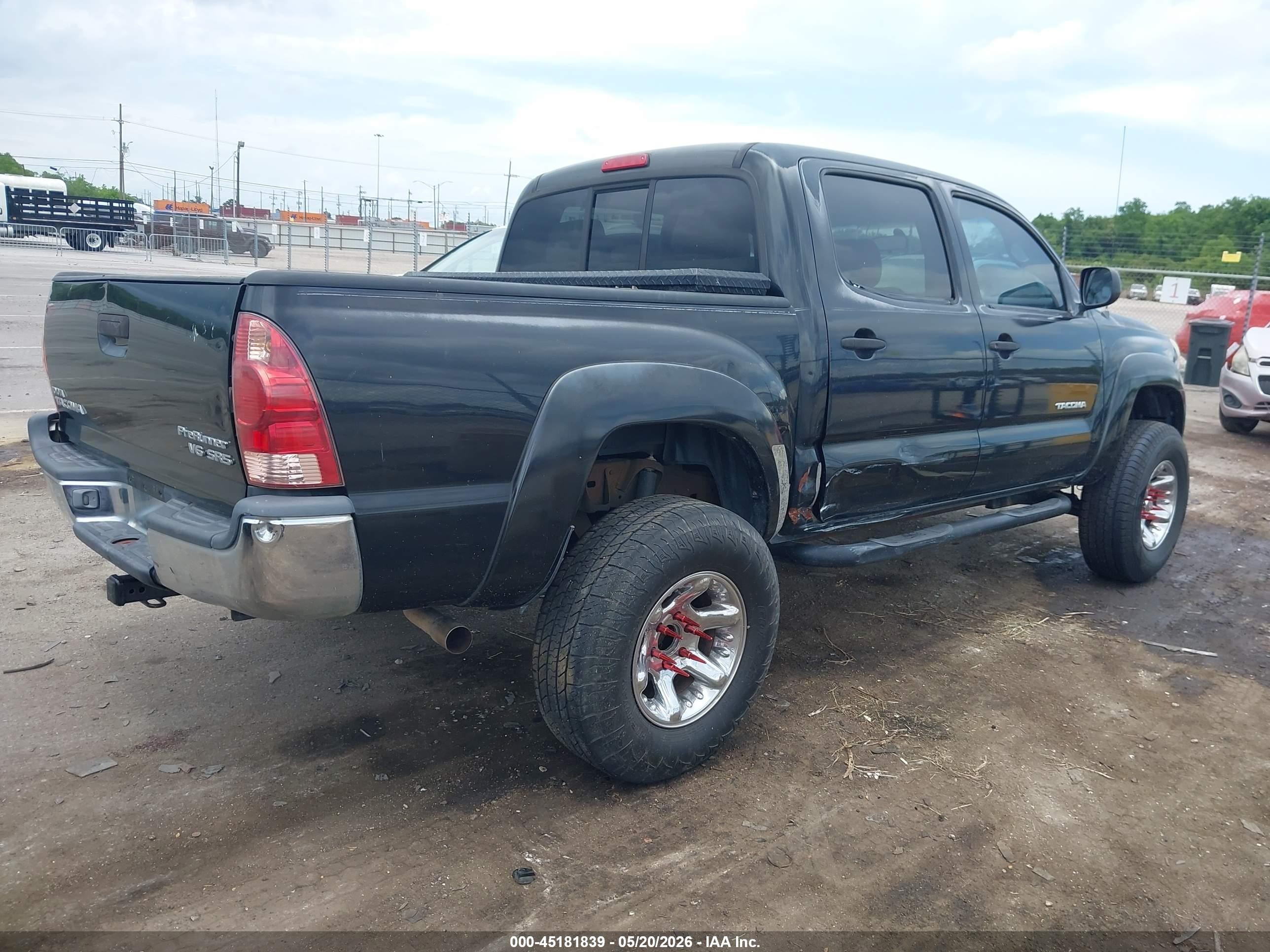 2006 Toyota Tacoma Prerunner V6 Black vin: 3TMJU62N16M012023