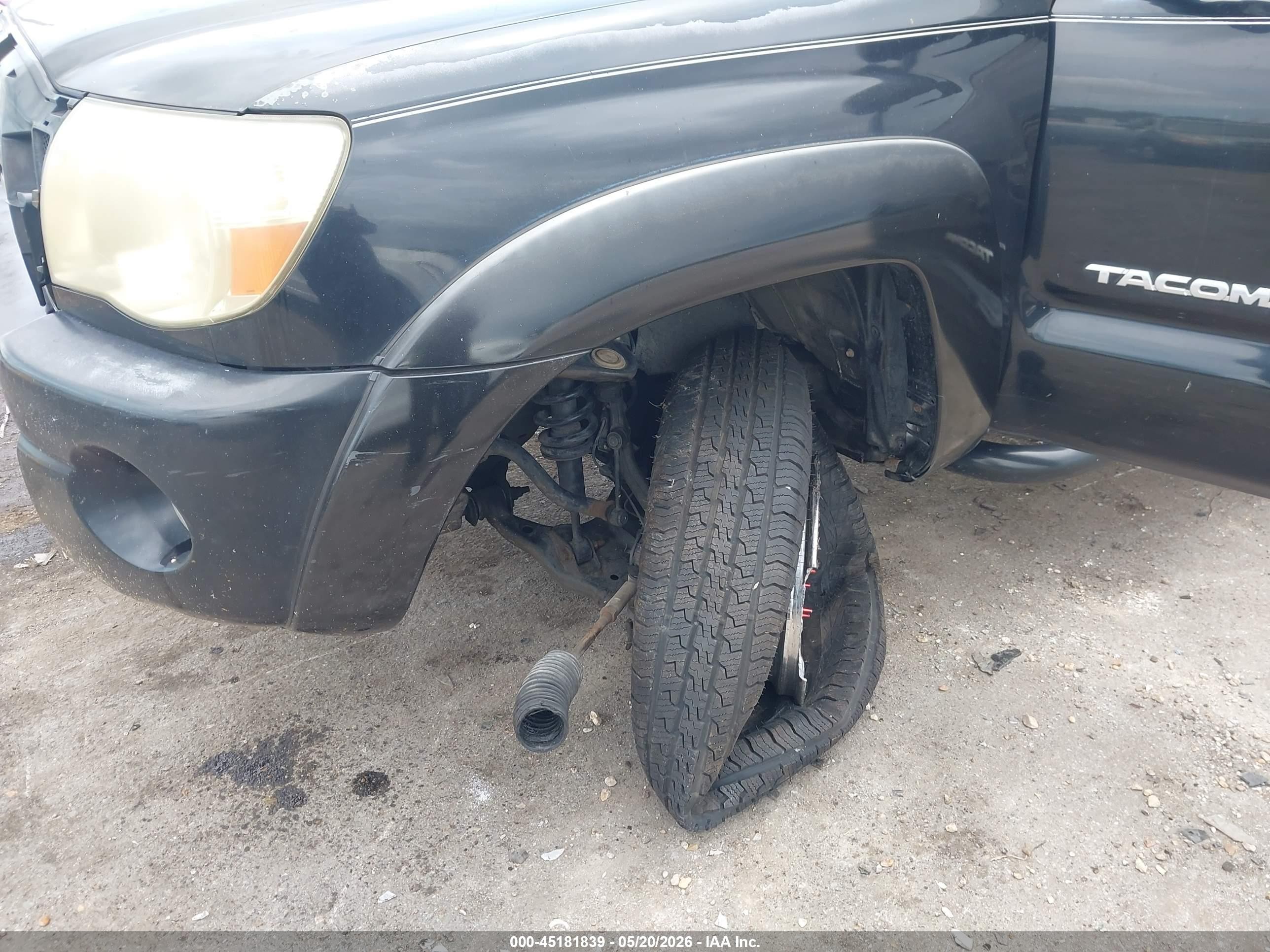 2006 Toyota Tacoma Prerunner V6 Black vin: 3TMJU62N16M012023