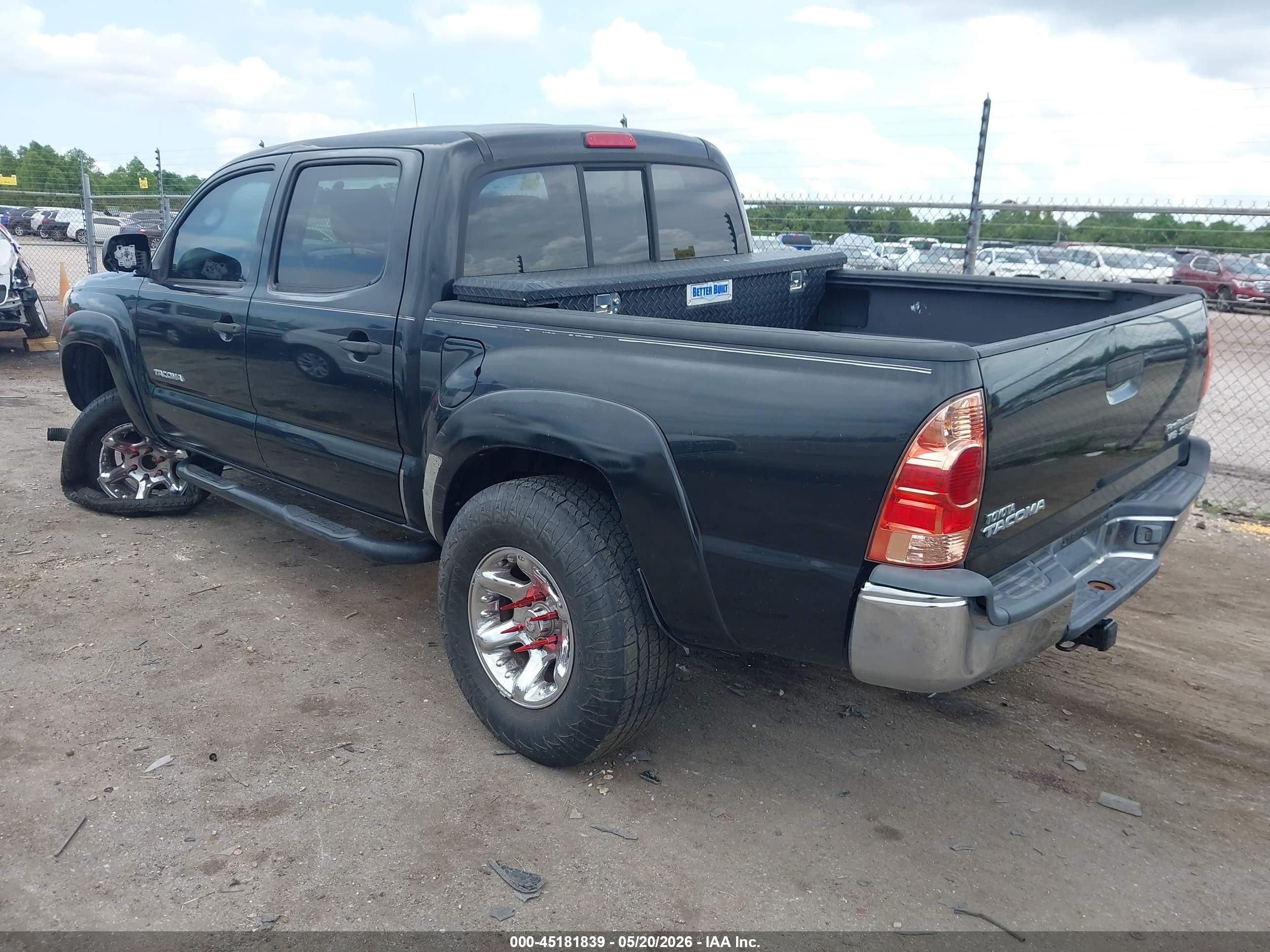 2006 Toyota Tacoma Prerunner V6 Black vin: 3TMJU62N16M012023