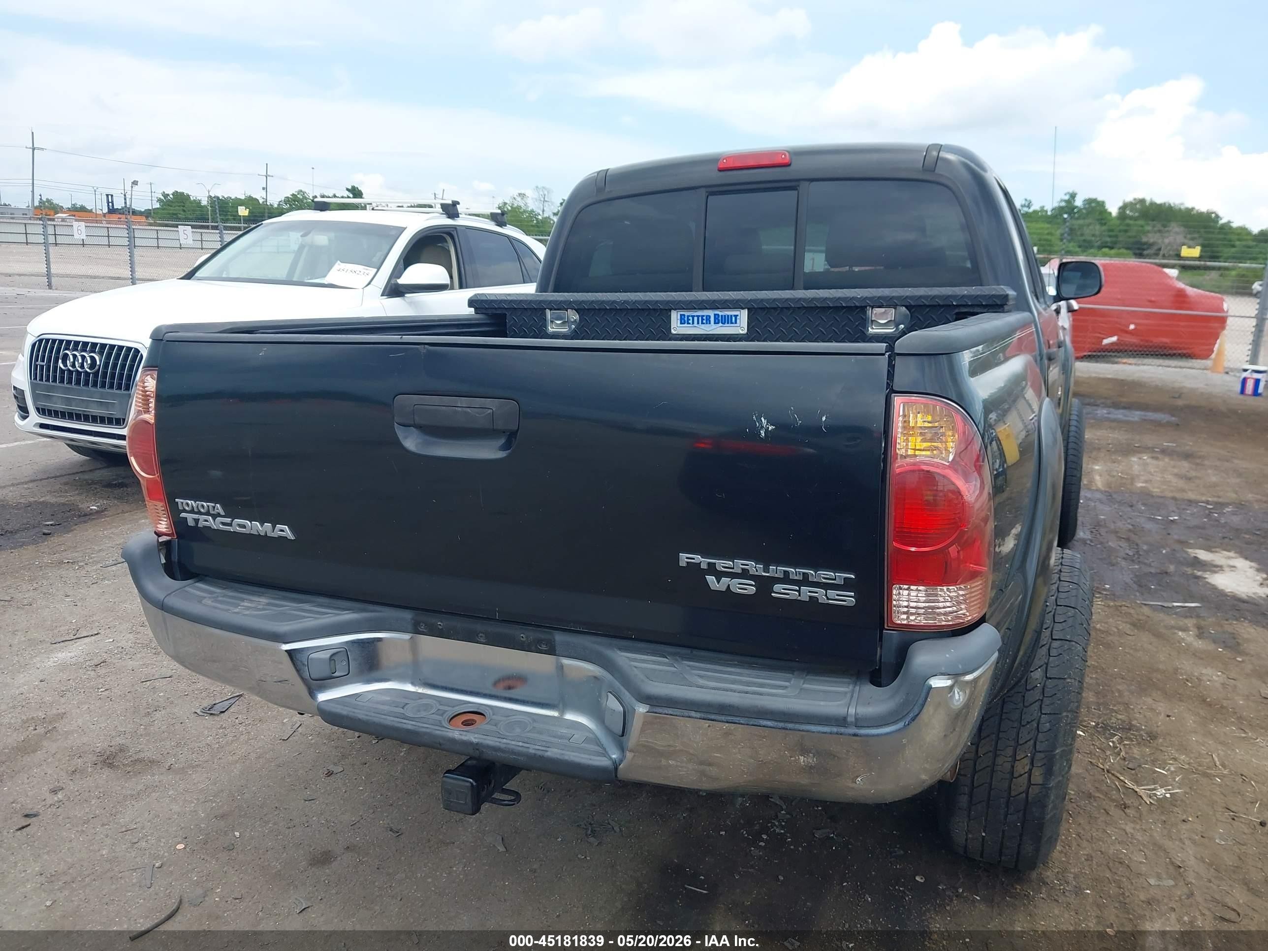 2006 Toyota Tacoma Prerunner V6 Black vin: 3TMJU62N16M012023
