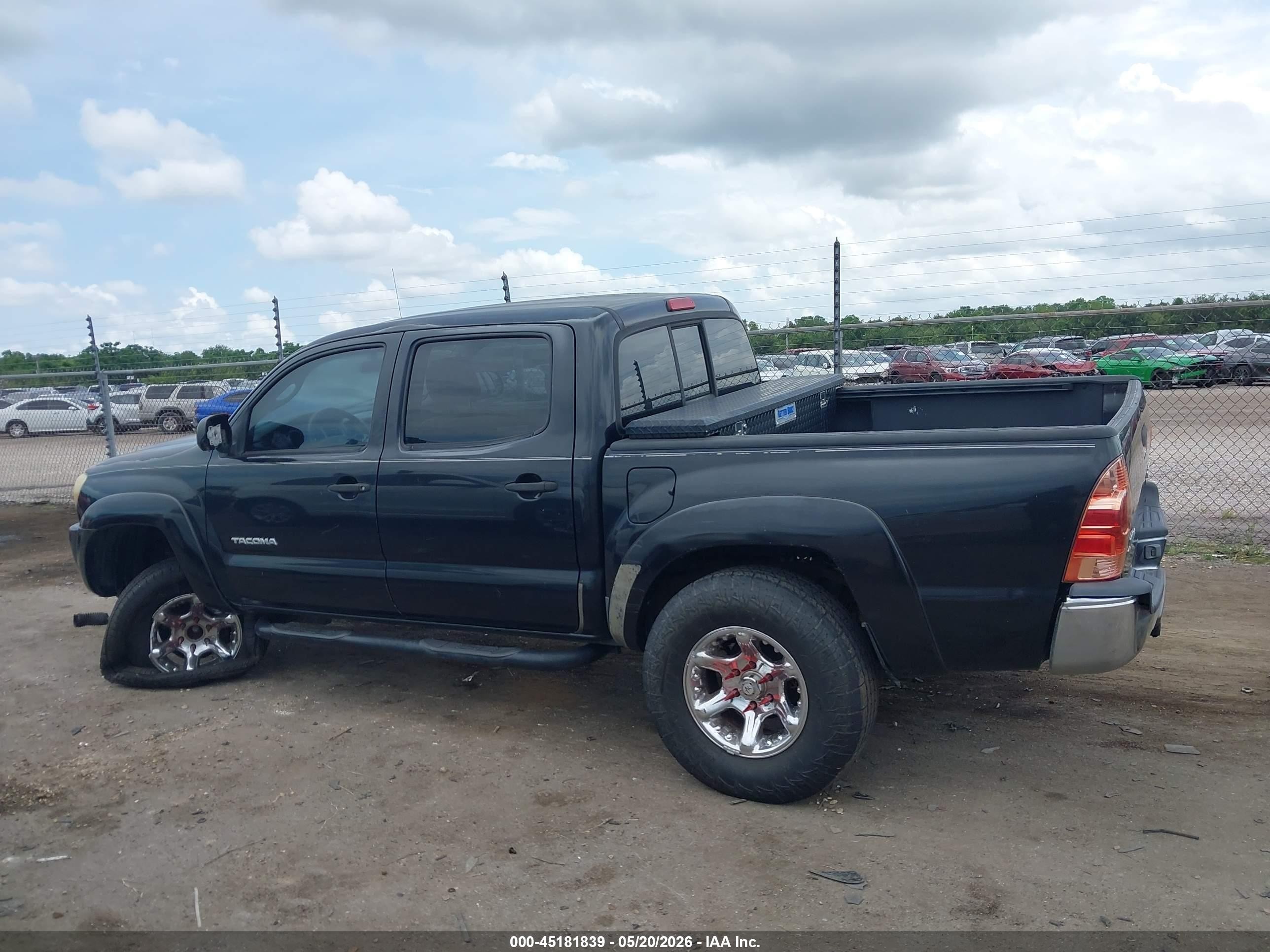 2006 Toyota Tacoma Prerunner V6 Black vin: 3TMJU62N16M012023