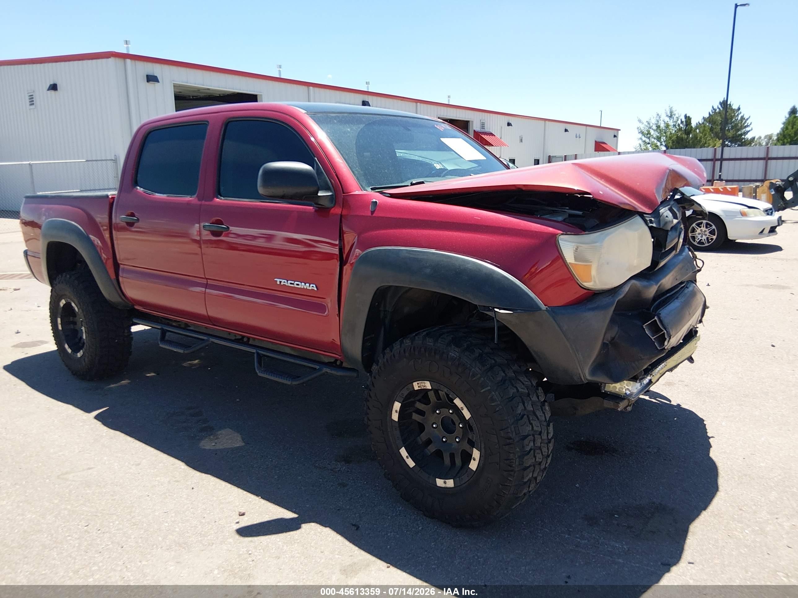 2007 Toyota Tacoma Prerunner V6 Red vin: 3TMJU62N17M042060