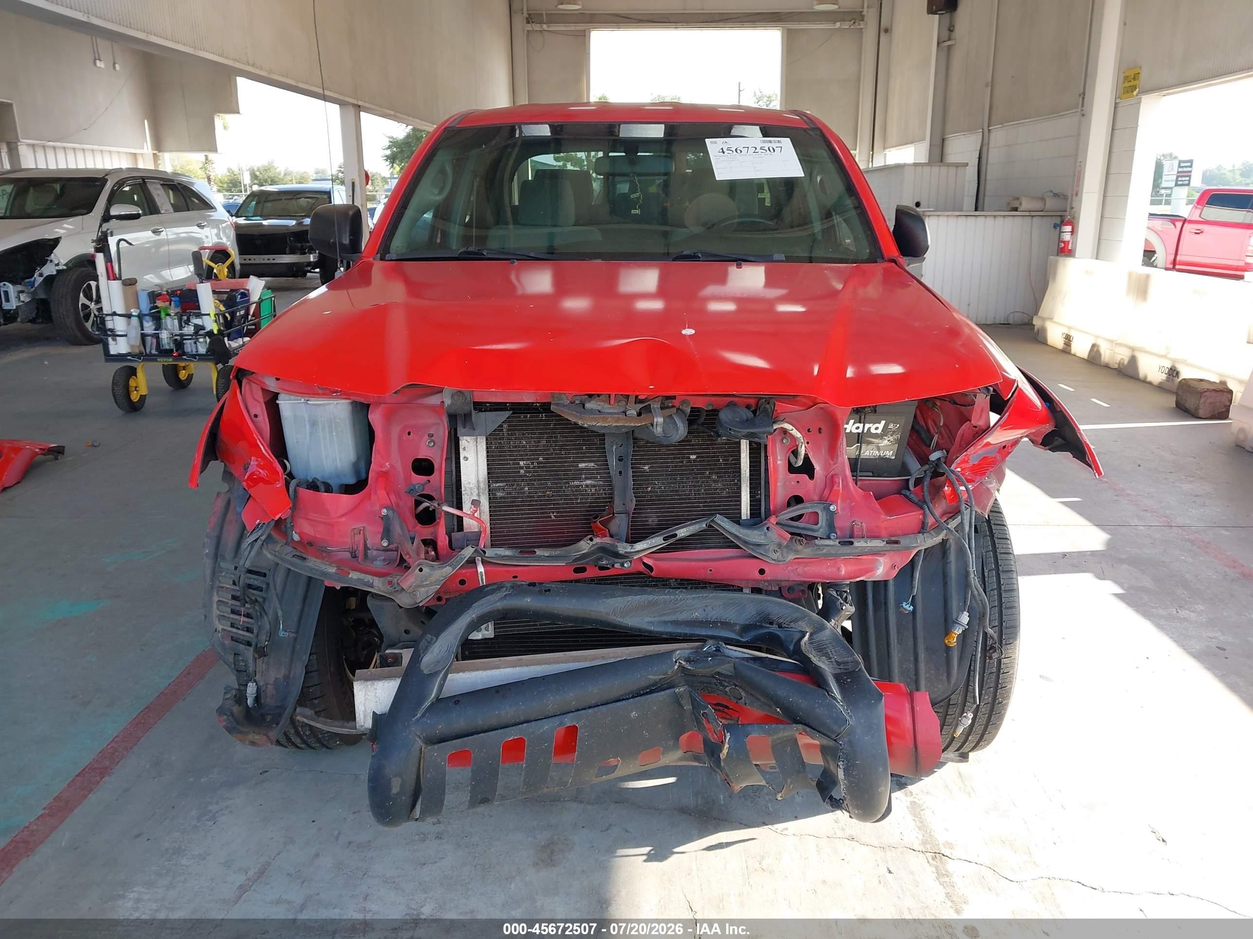 2008 Toyota Tacoma Prerunner V6 Red vin: 3TMJU62N18M057238