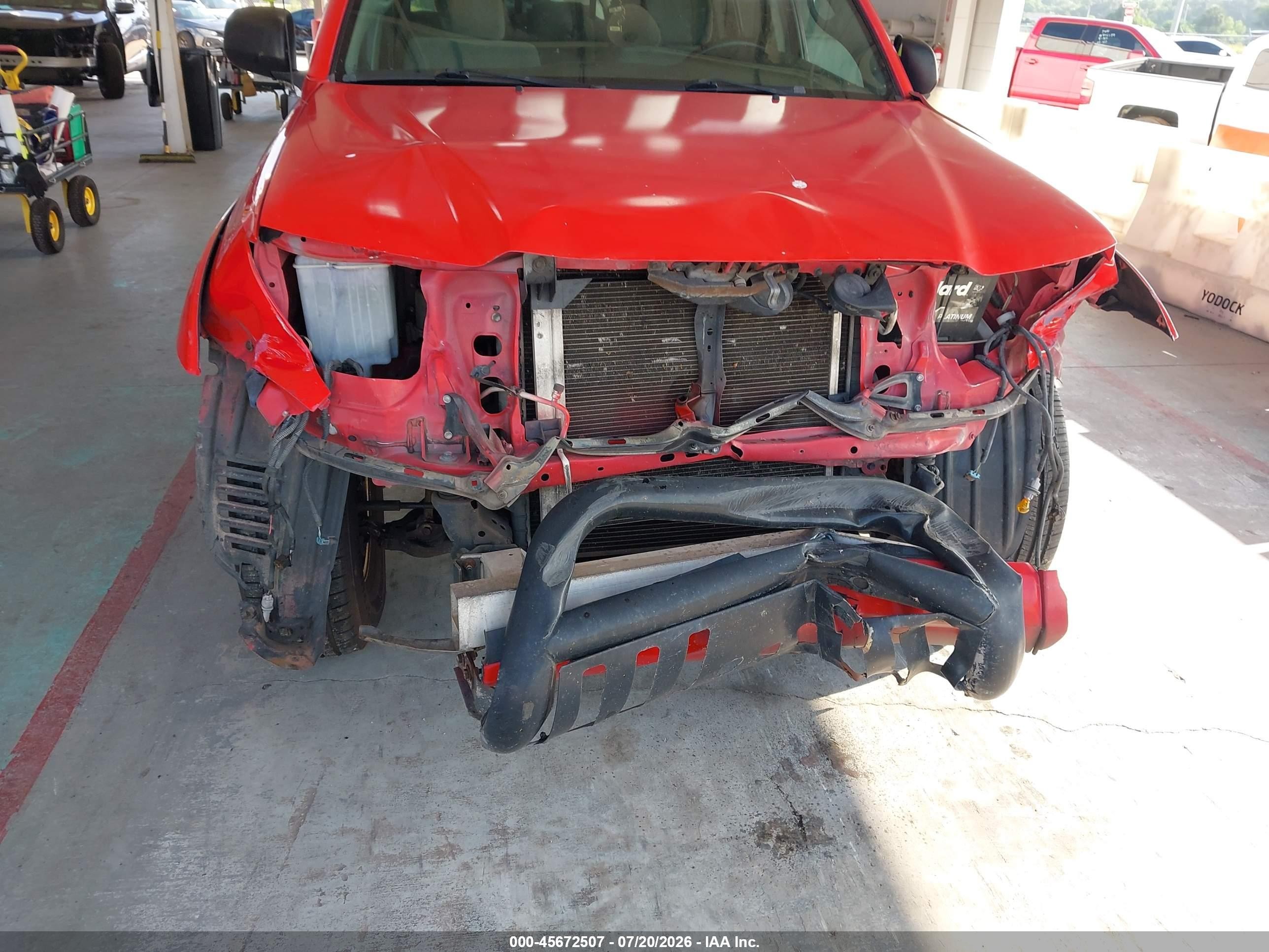 2008 Toyota Tacoma Prerunner V6 Red vin: 3TMJU62N18M057238