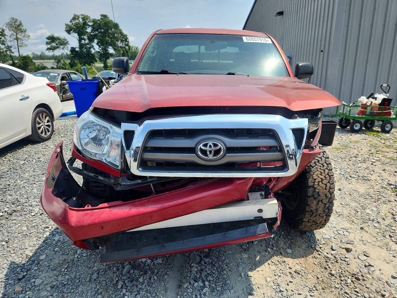 2008 Toyota Tacoma Double Cab Prerunner Red vin: 3TMJU62N18M059460