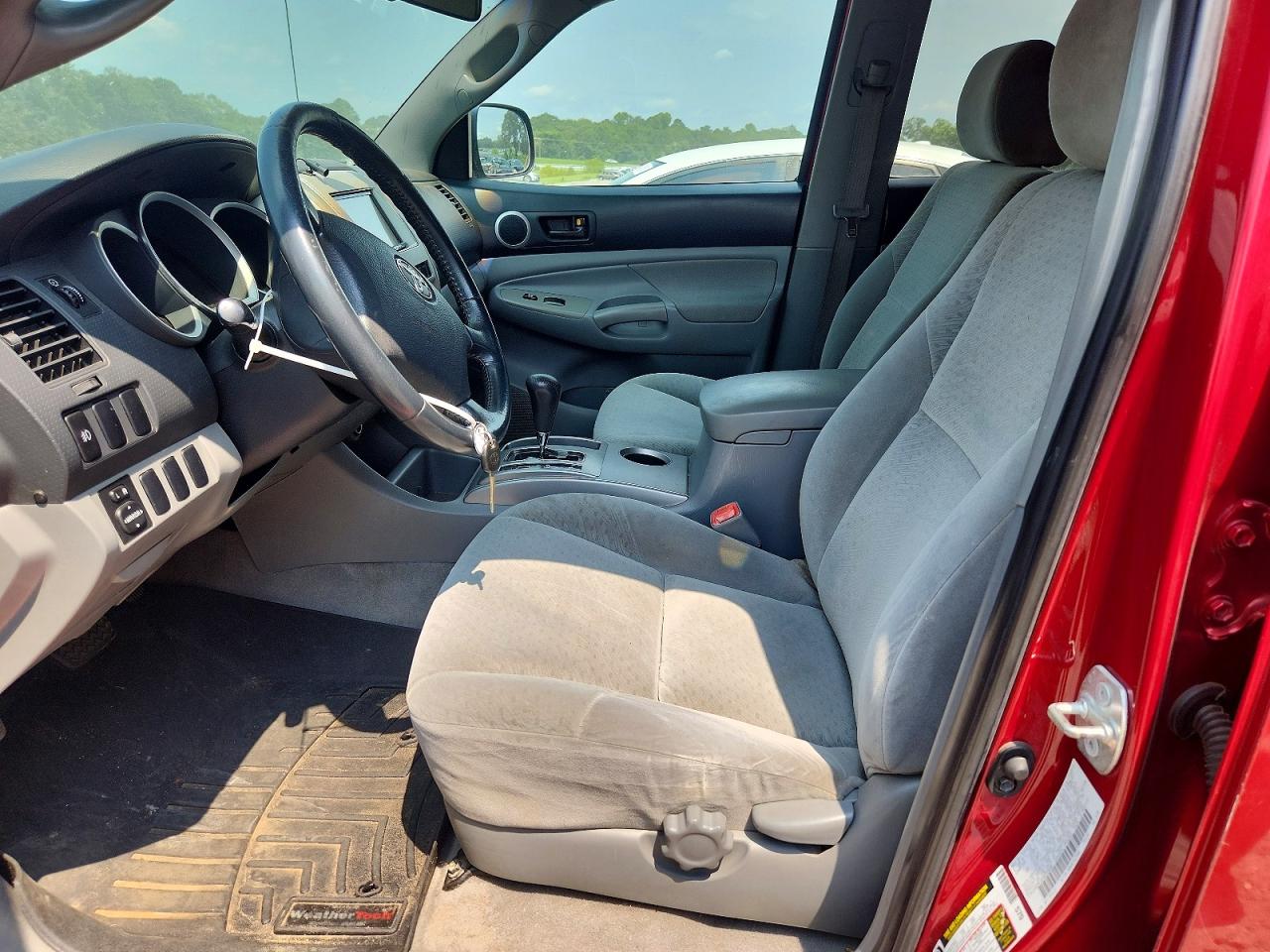 2008 Toyota Tacoma Double Cab Prerunner Red vin: 3TMJU62N18M059460
