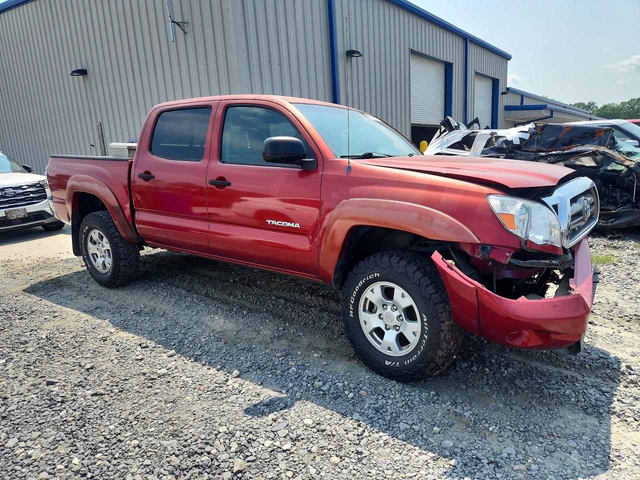 2008 Toyota Tacoma Double Cab Prerunner Red vin: 3TMJU62N18M059460